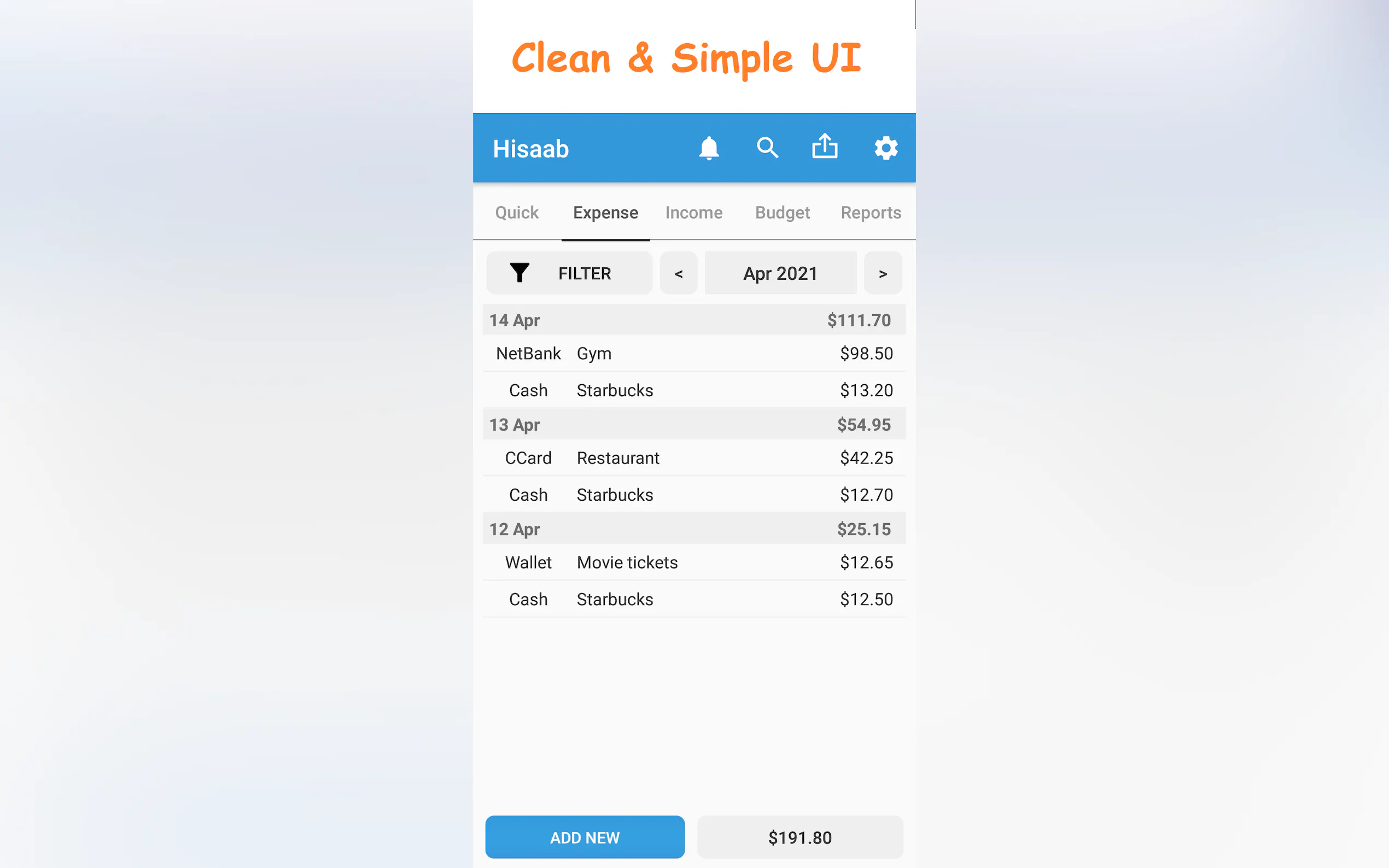 Screenshot 5 of Hisaab: Personal Expense Manager