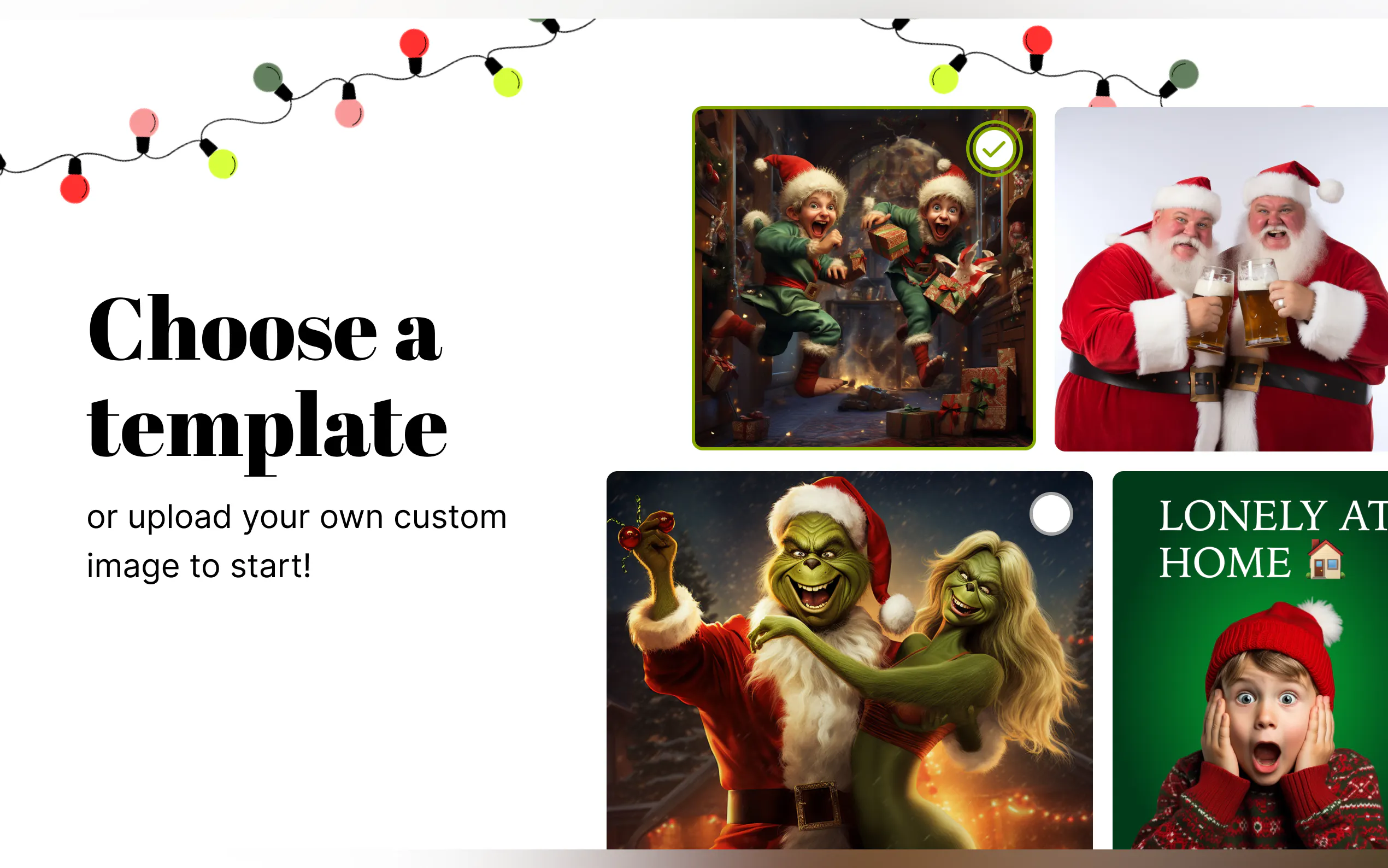 Screenshot 2 of Holiday Card Face Swapper