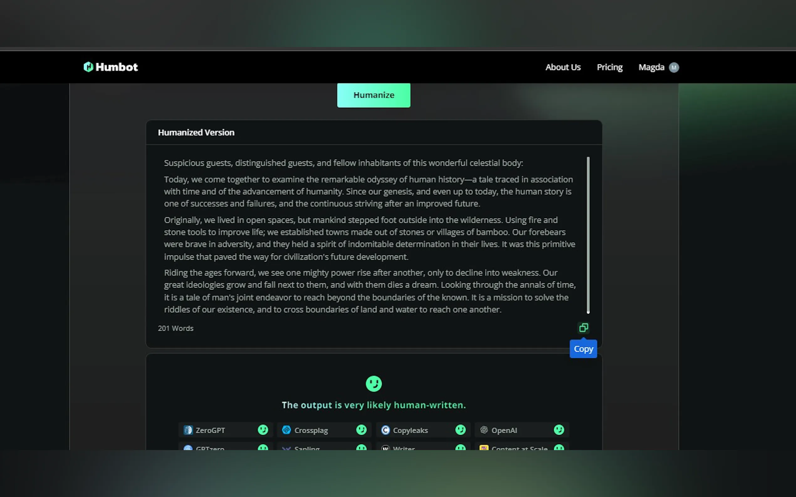 Screenshot 3 of Humbot AI