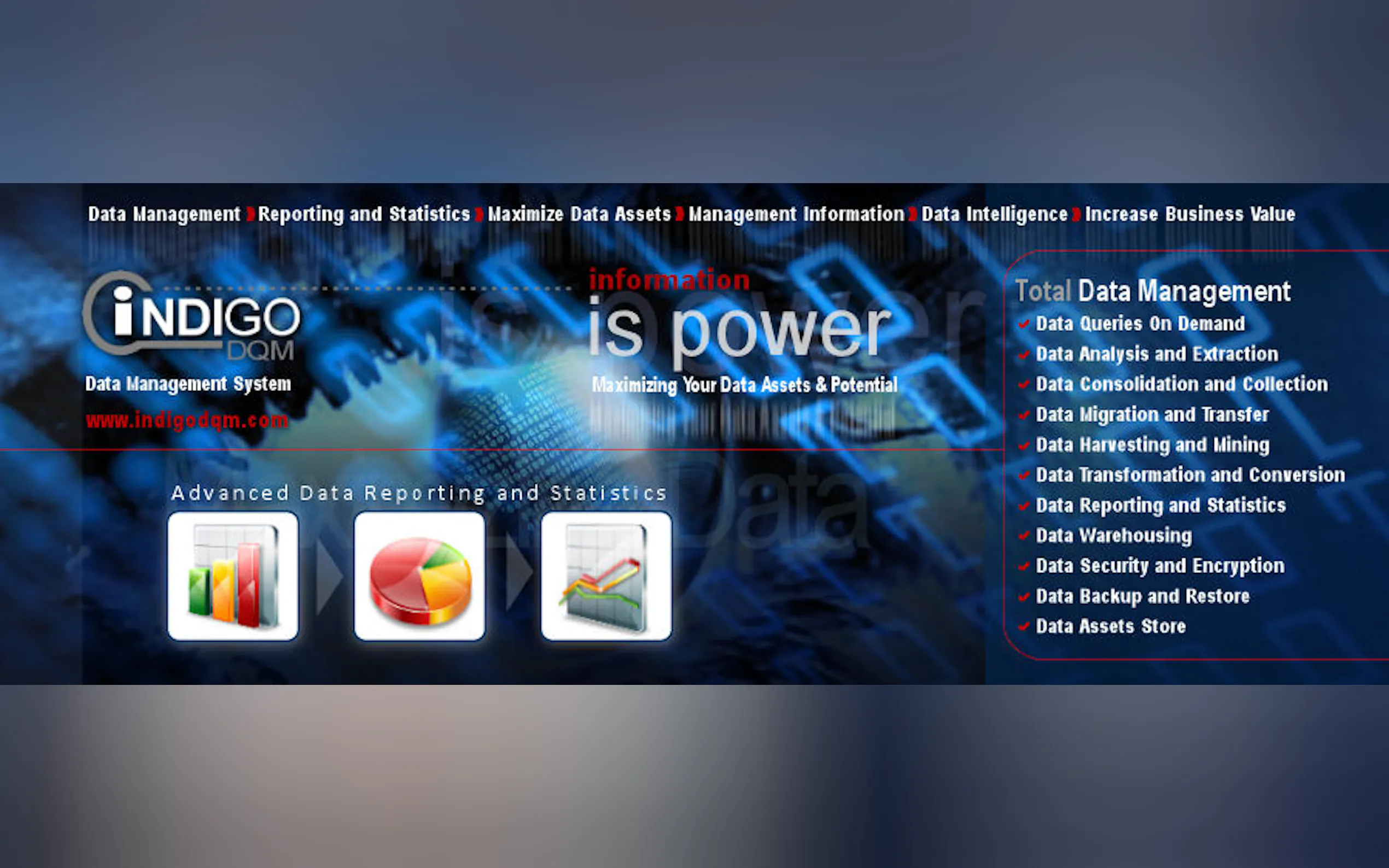 Screenshot 2 of Indigo DQM Data Management System
