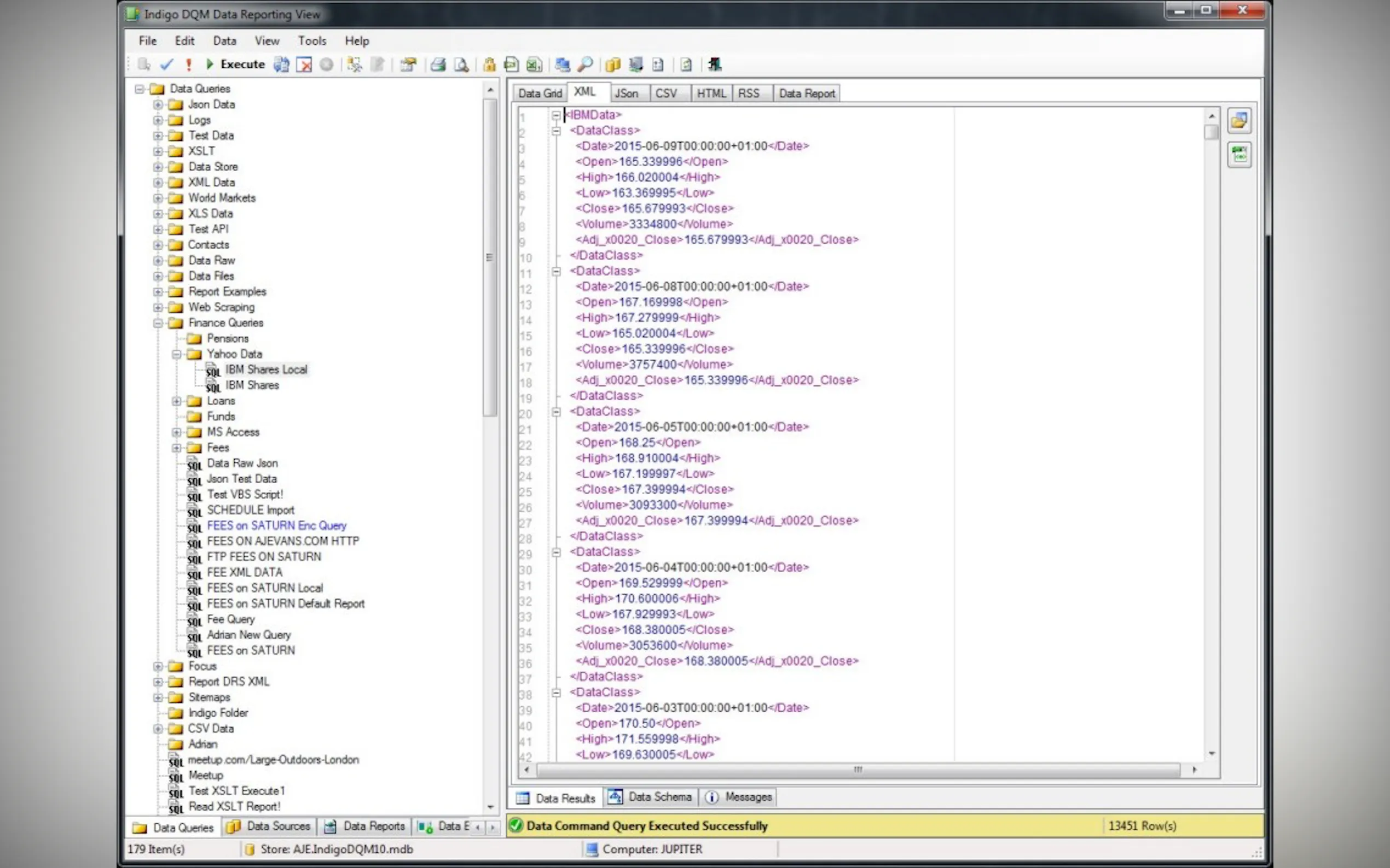 Screenshot 16 of Indigo DQM Data Management System