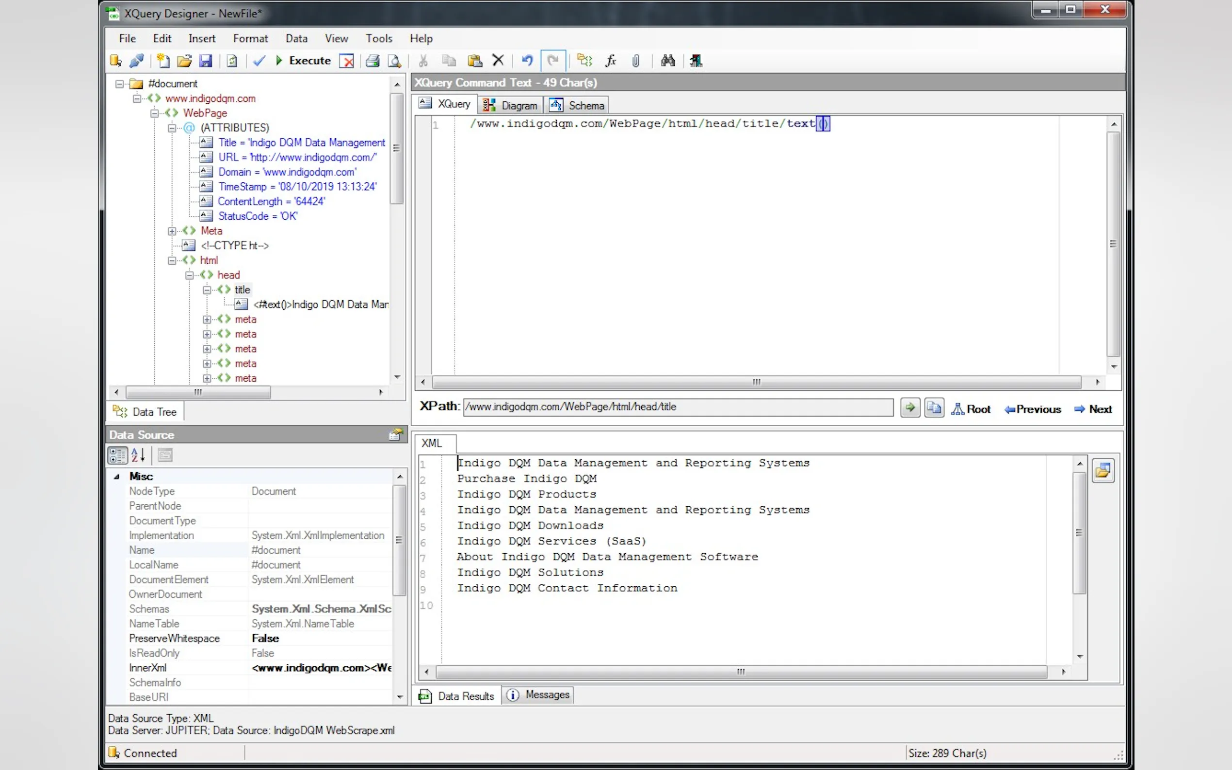 Screenshot 34 of Indigo DQM Data Management System