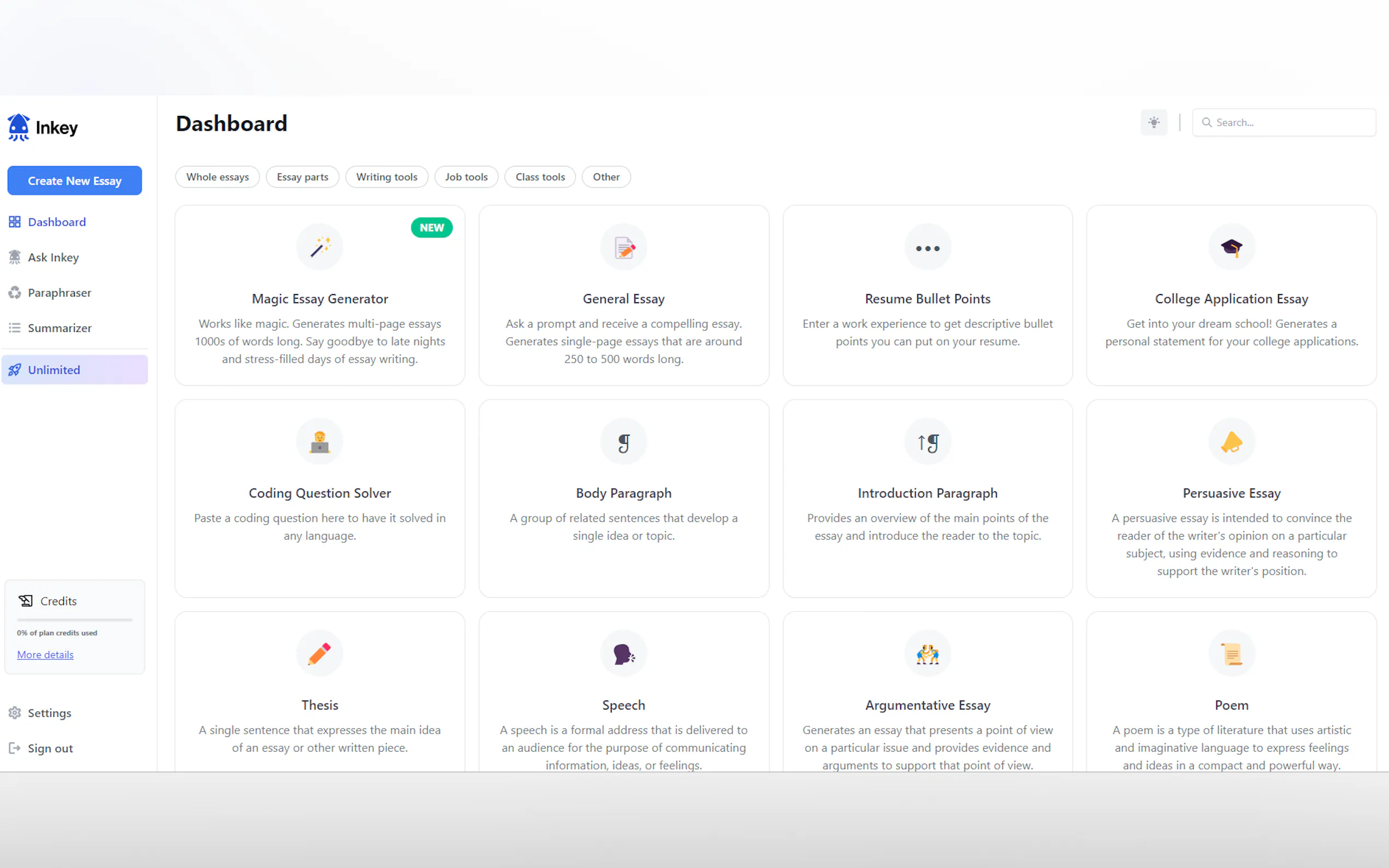 Screenshot 2 of Inkey.ai