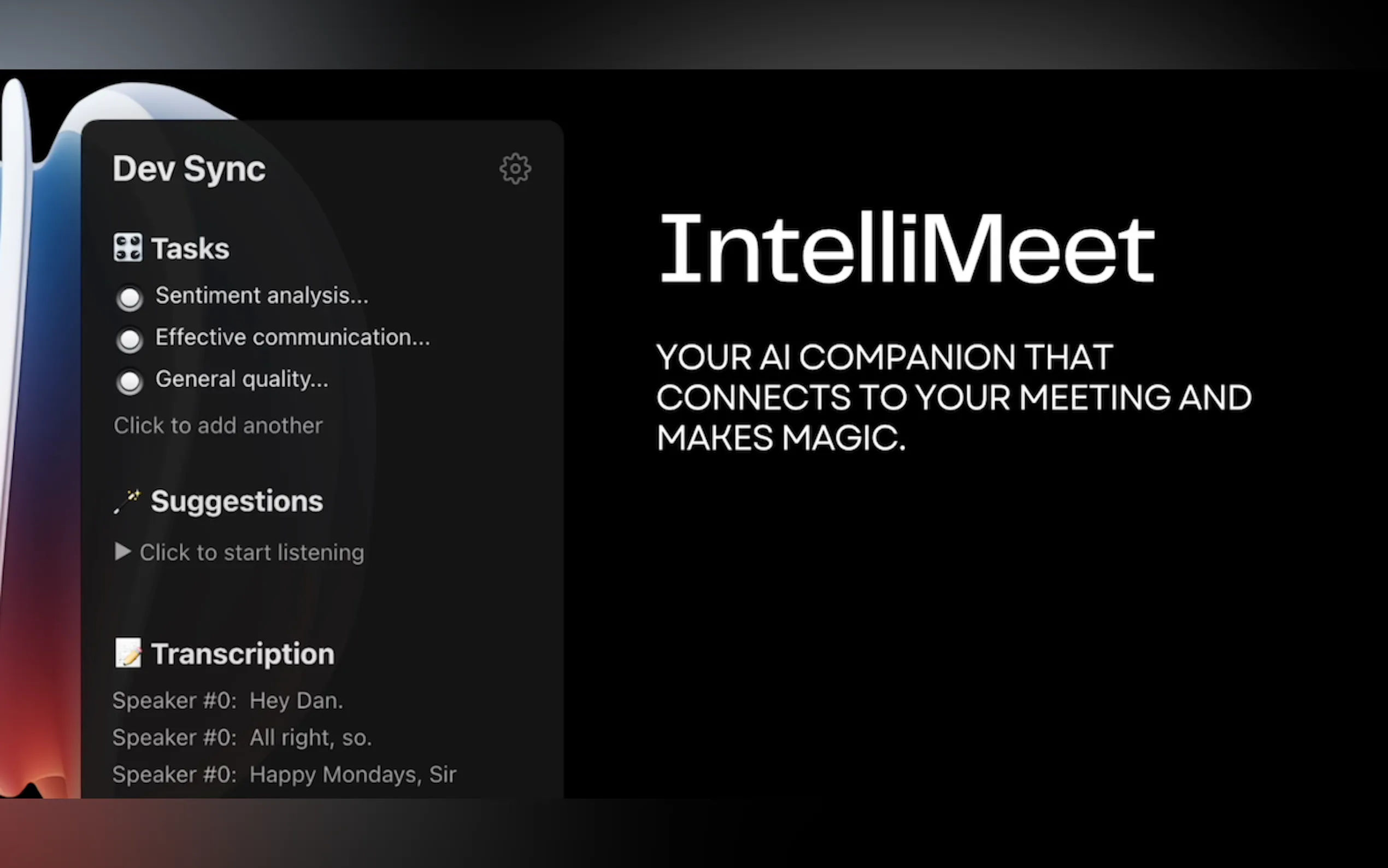 Screenshot 2 of IntelliMeet