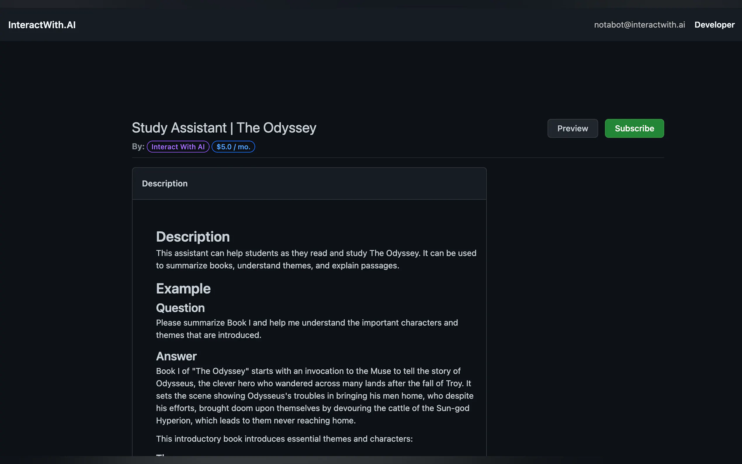 Screenshot 5 of InteractWith.AI Marketplace