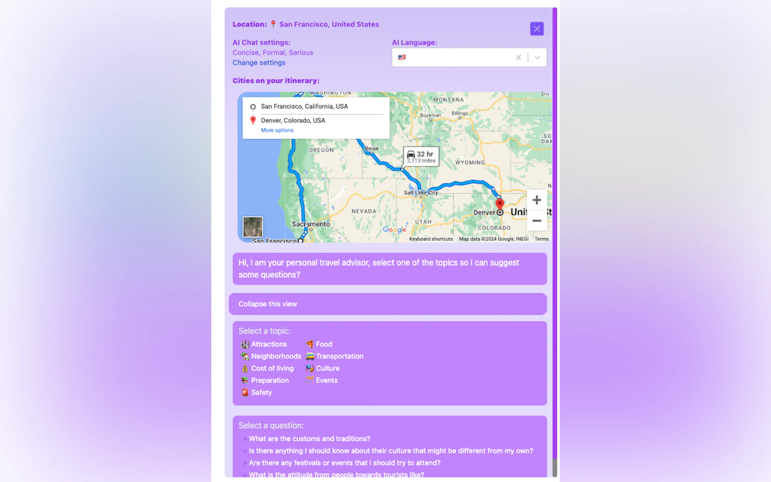 Screenshot 3 of ItineraryTrip.com