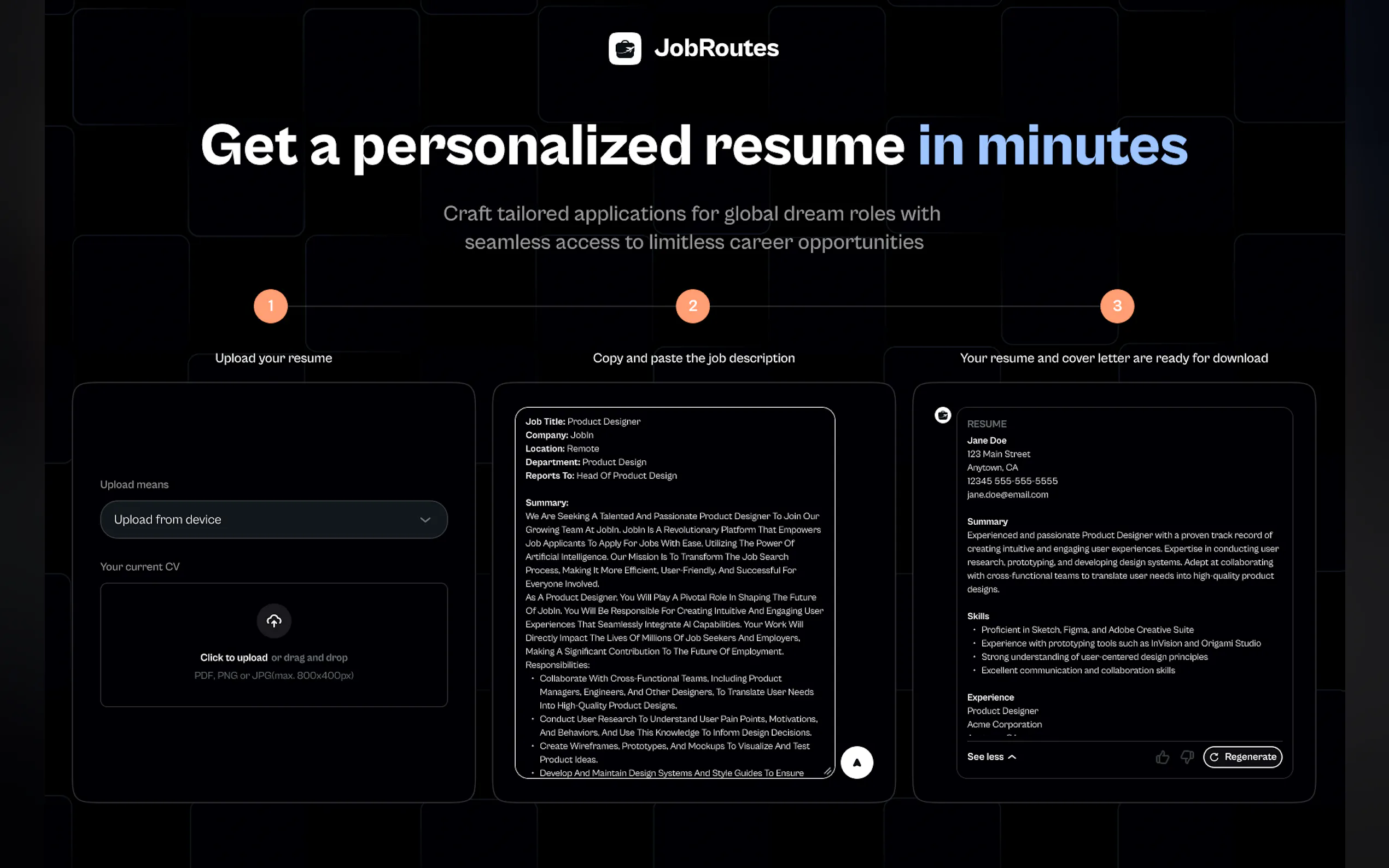 Screenshot 2 of JobRoutes- Resume/Cover Letters, Resourc