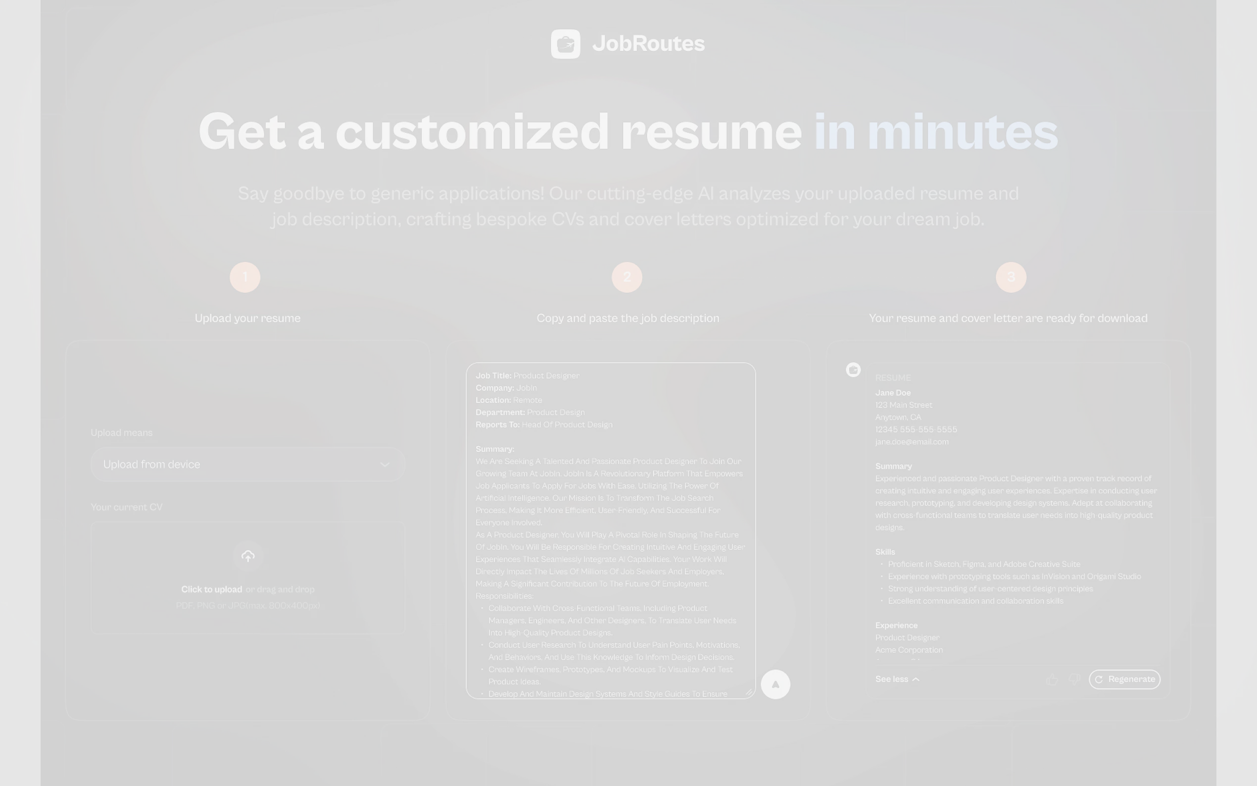 Screenshot 3 of JobRoutes- Resume/Cover Letters, Resourc