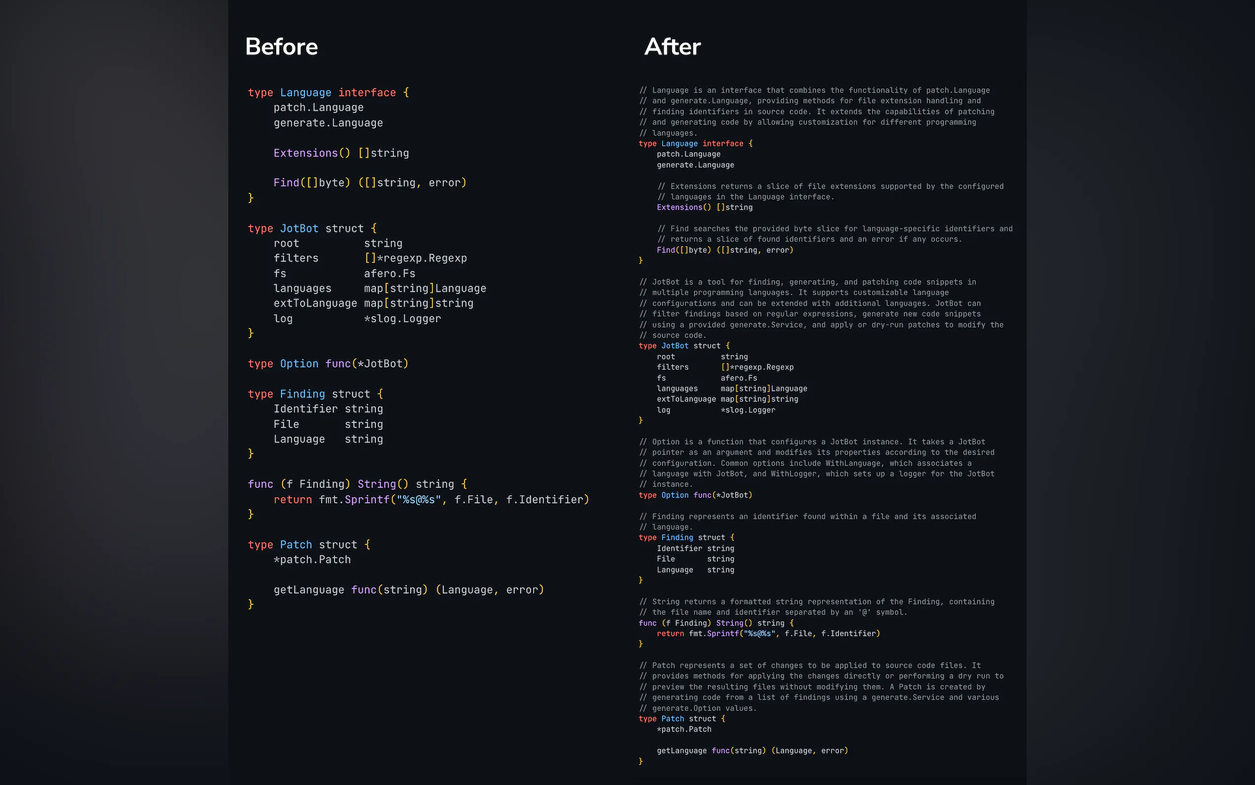 JotBot – AI-powered code documentation