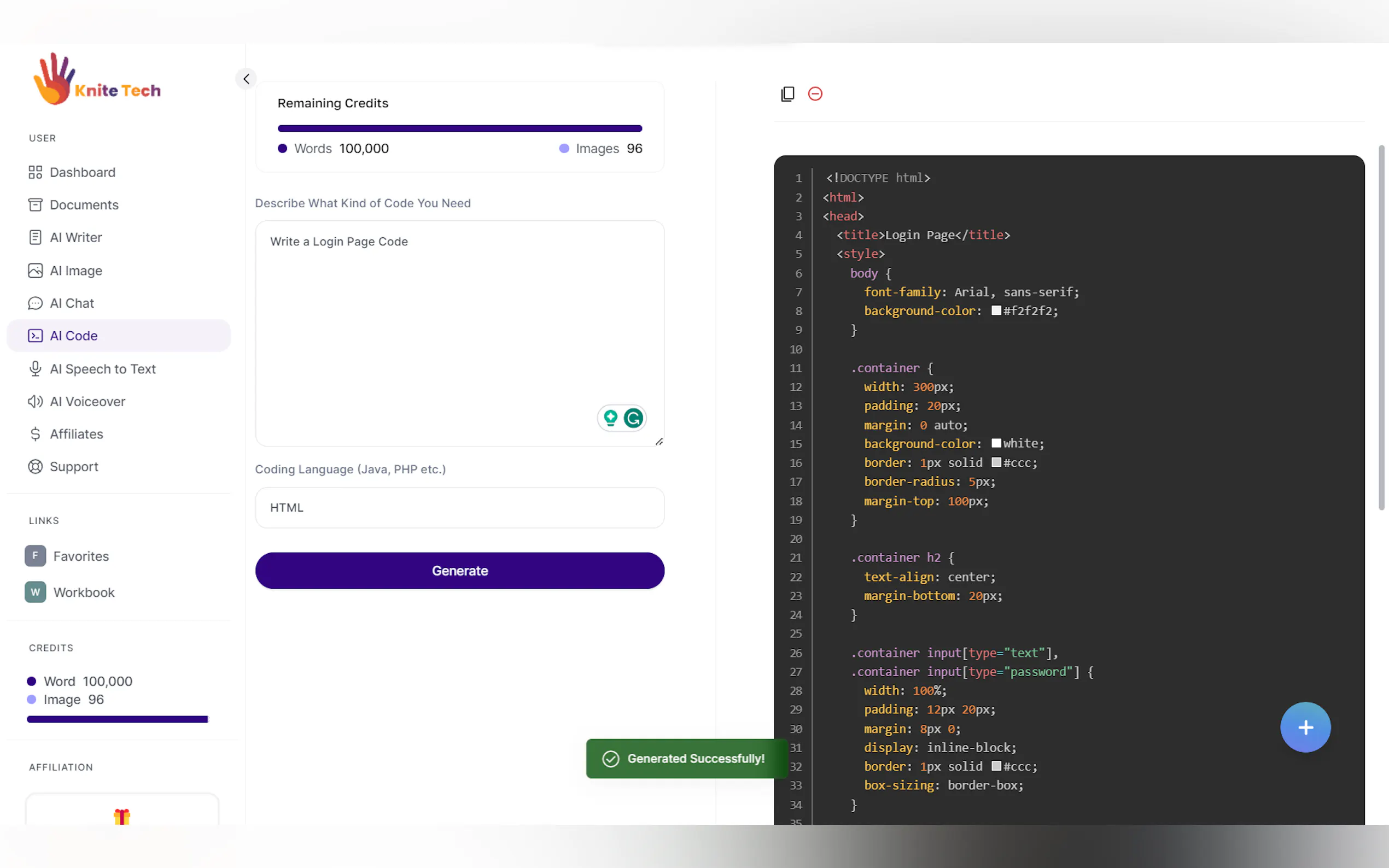 Screenshot 8 of Knitetech.io