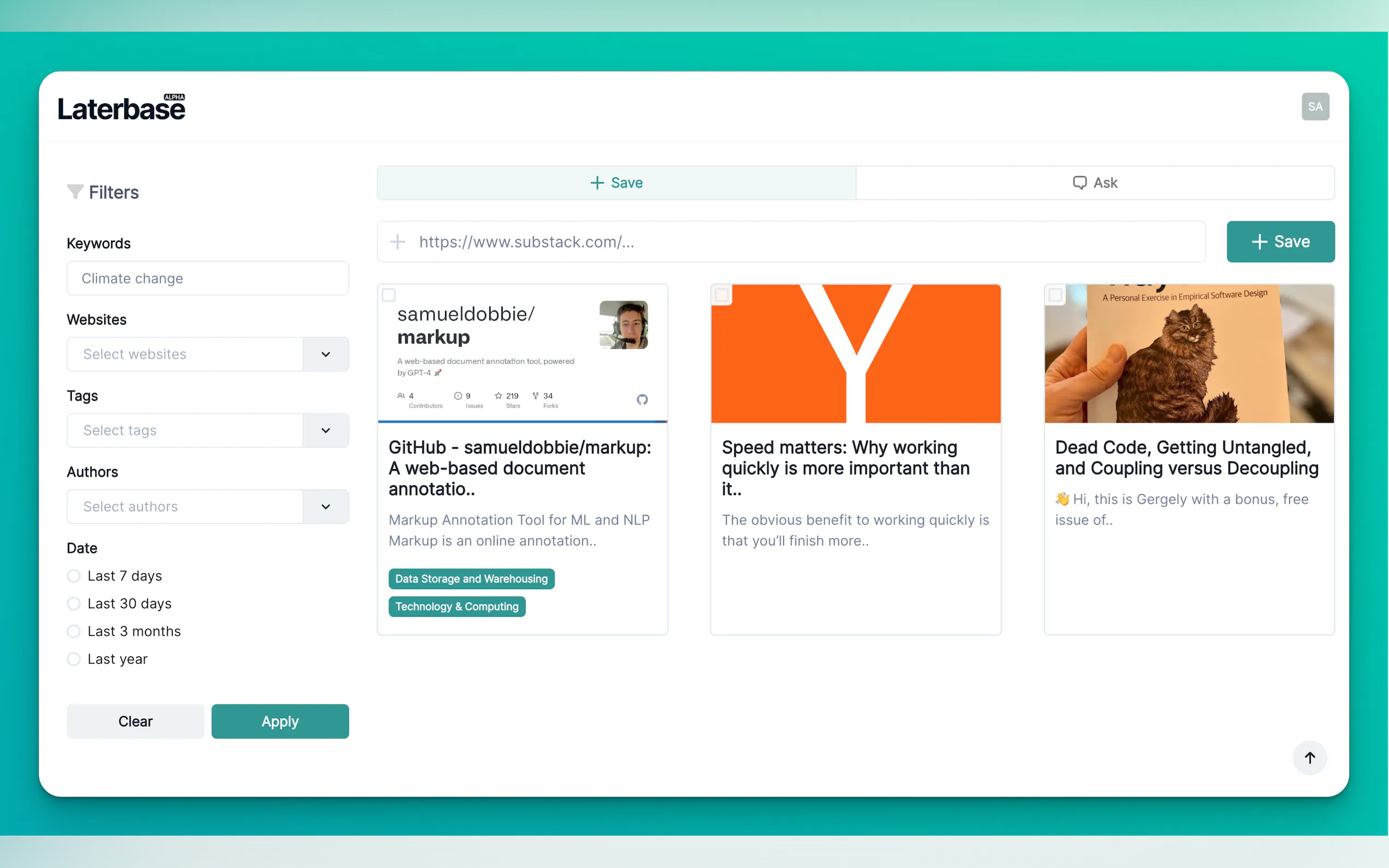 Screenshot 2 of Laterbase