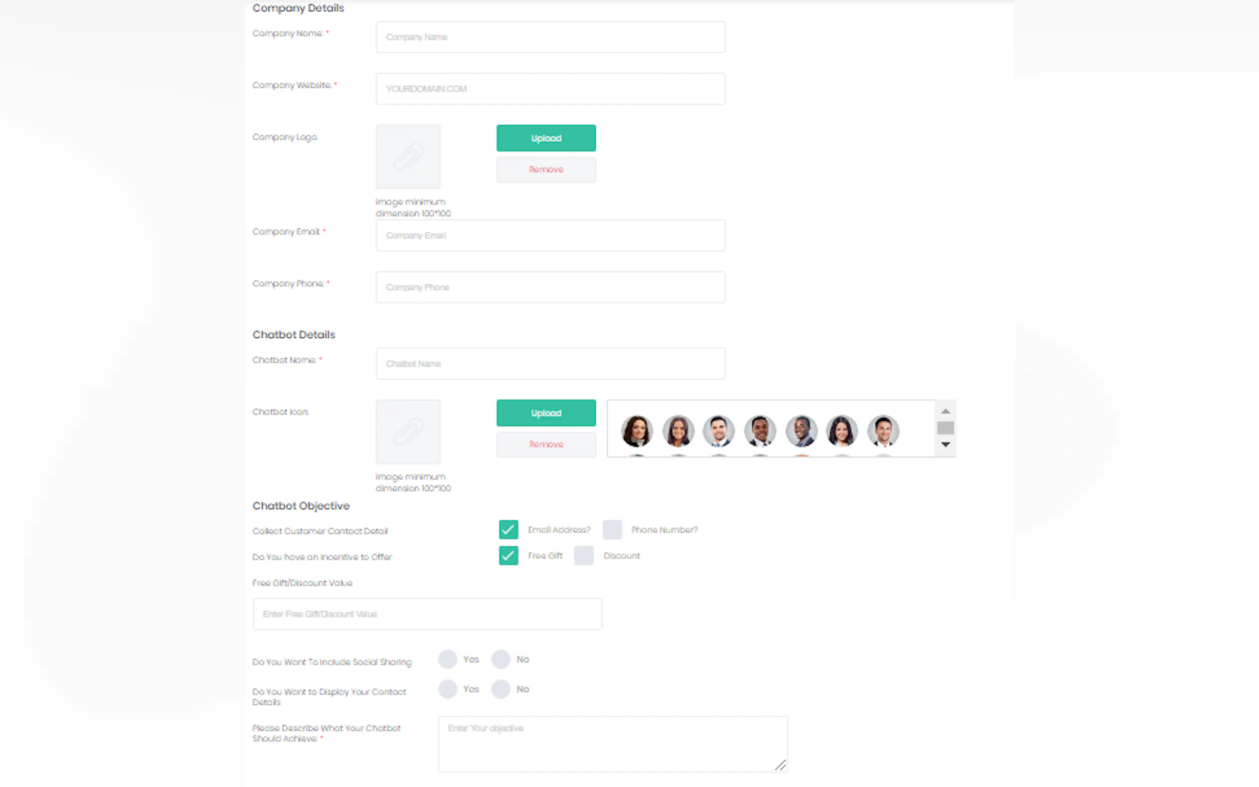 Screenshot 3 of Lead Generating Chatbots