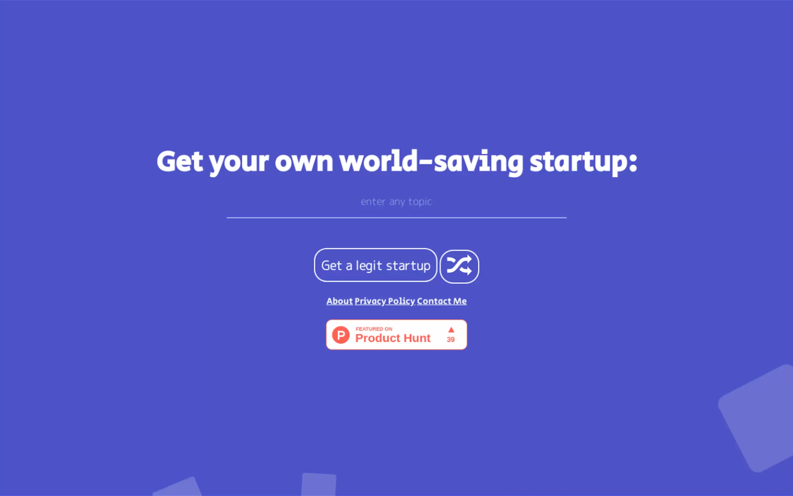 Legit Startups