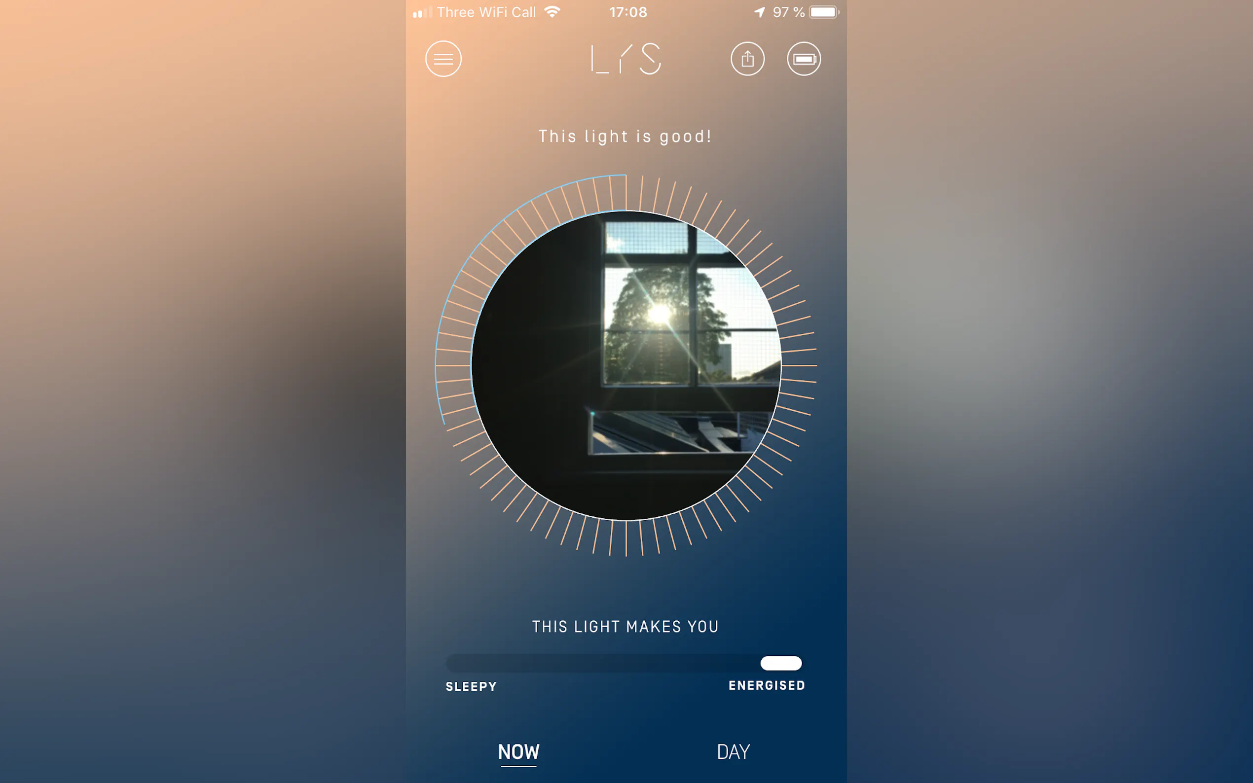 Screenshot 2 of Light tracker for sleep disruption