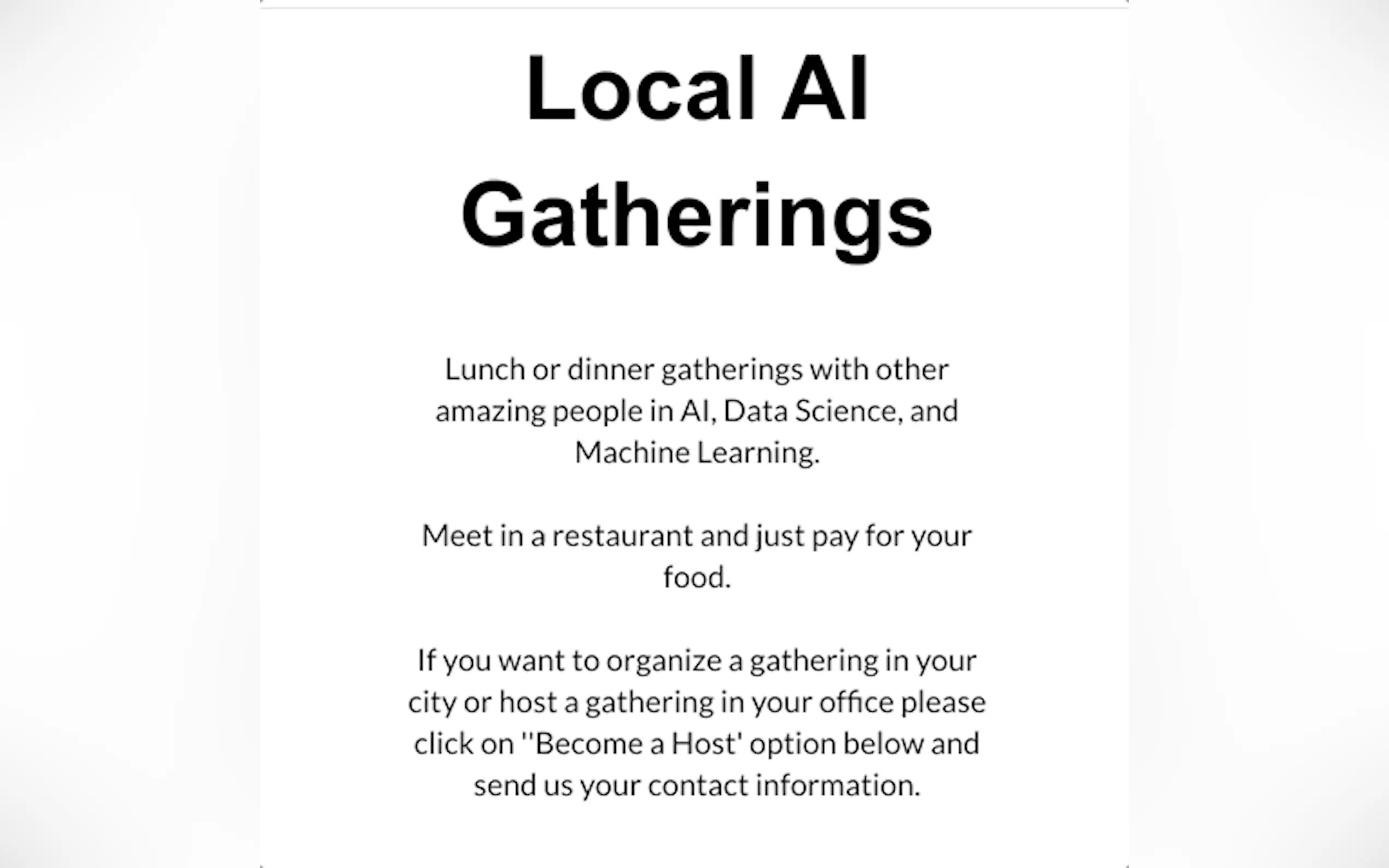 Local AI Gatherings