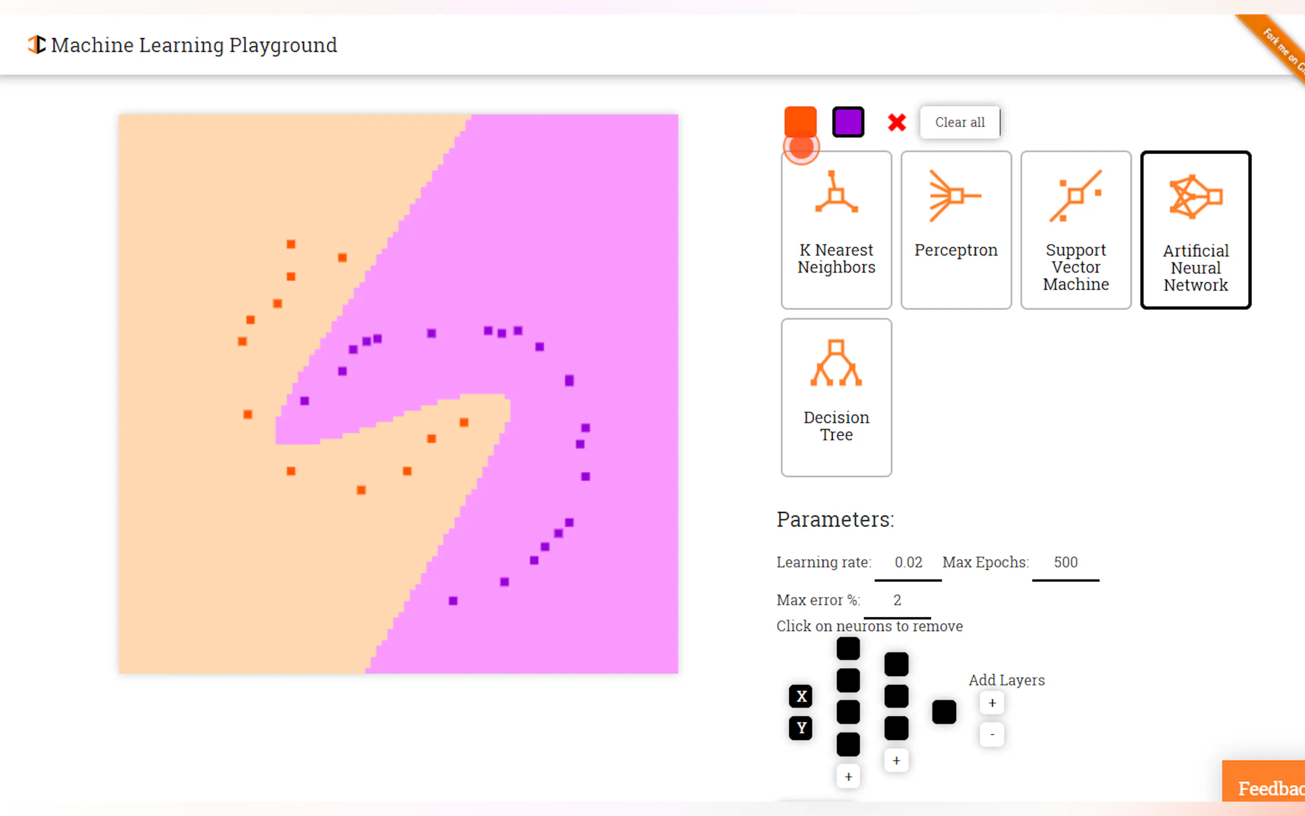 Screenshot 2 of Machine Learning Playground