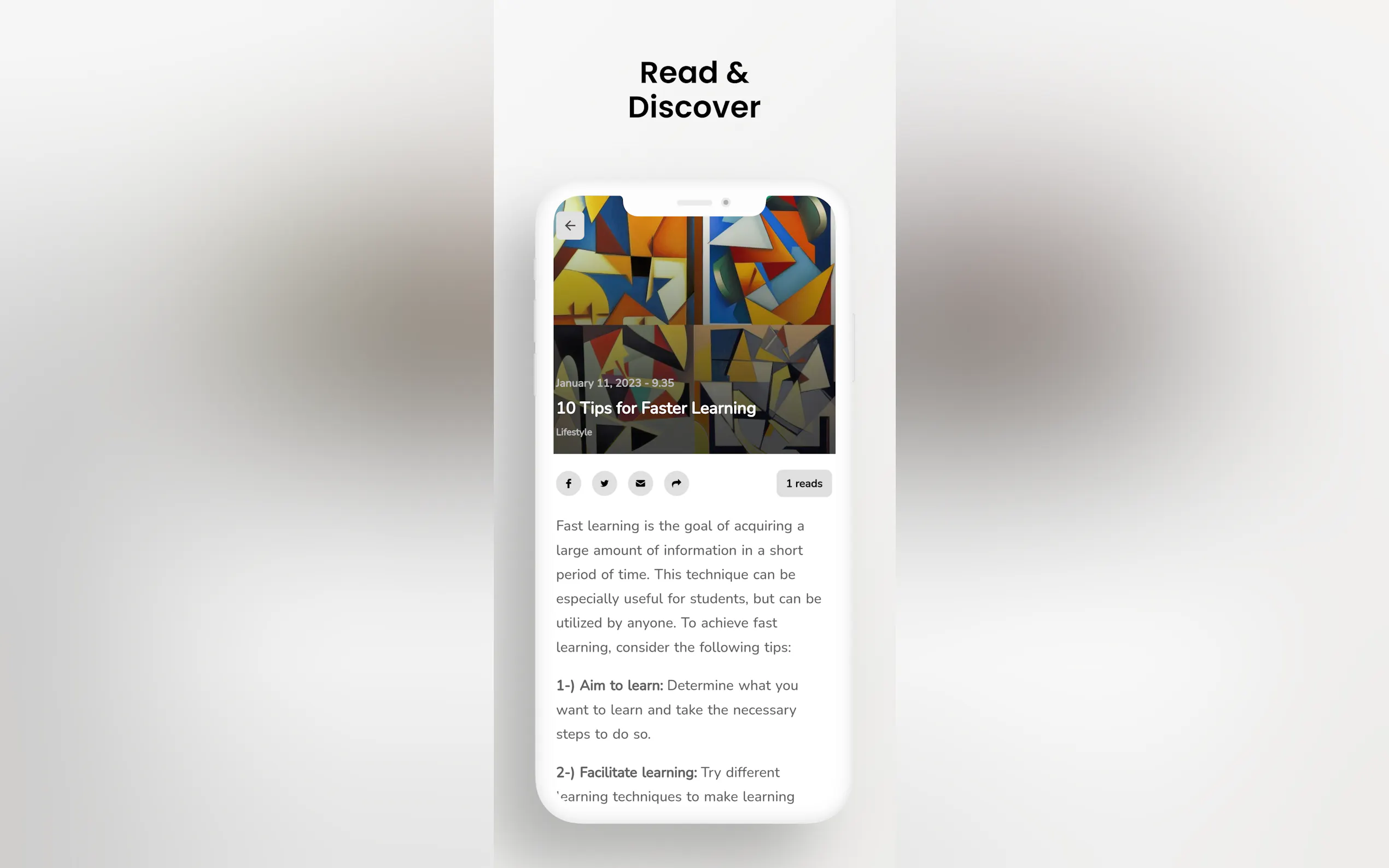 Screenshot 3 of Makale: Articles from AI