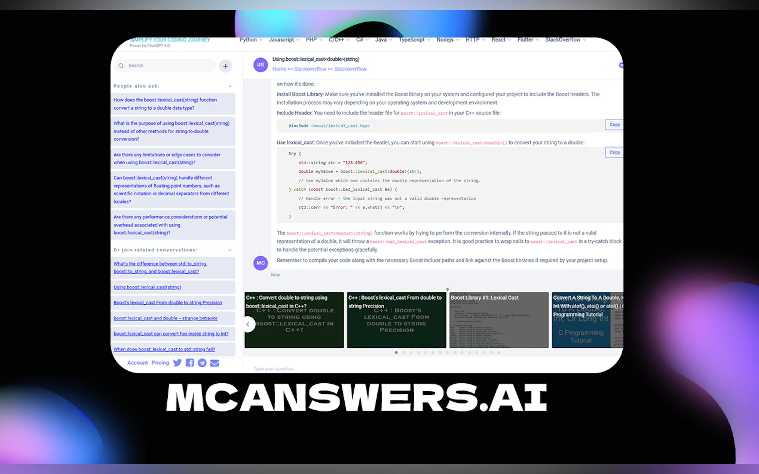 Screenshot 3 of McAnswers AI