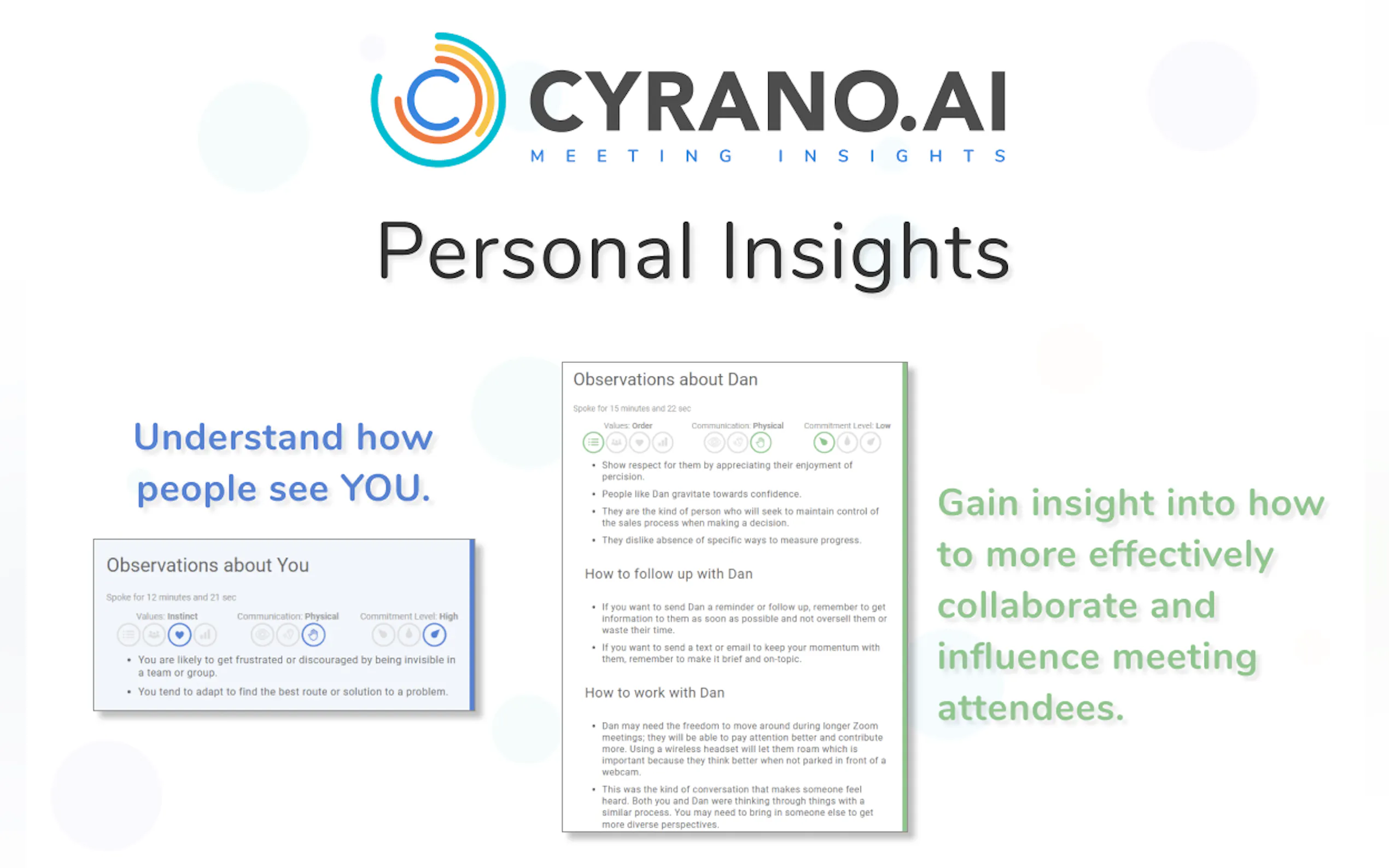 Screenshot 3 of Meeting Insights by Cyrano.ai
