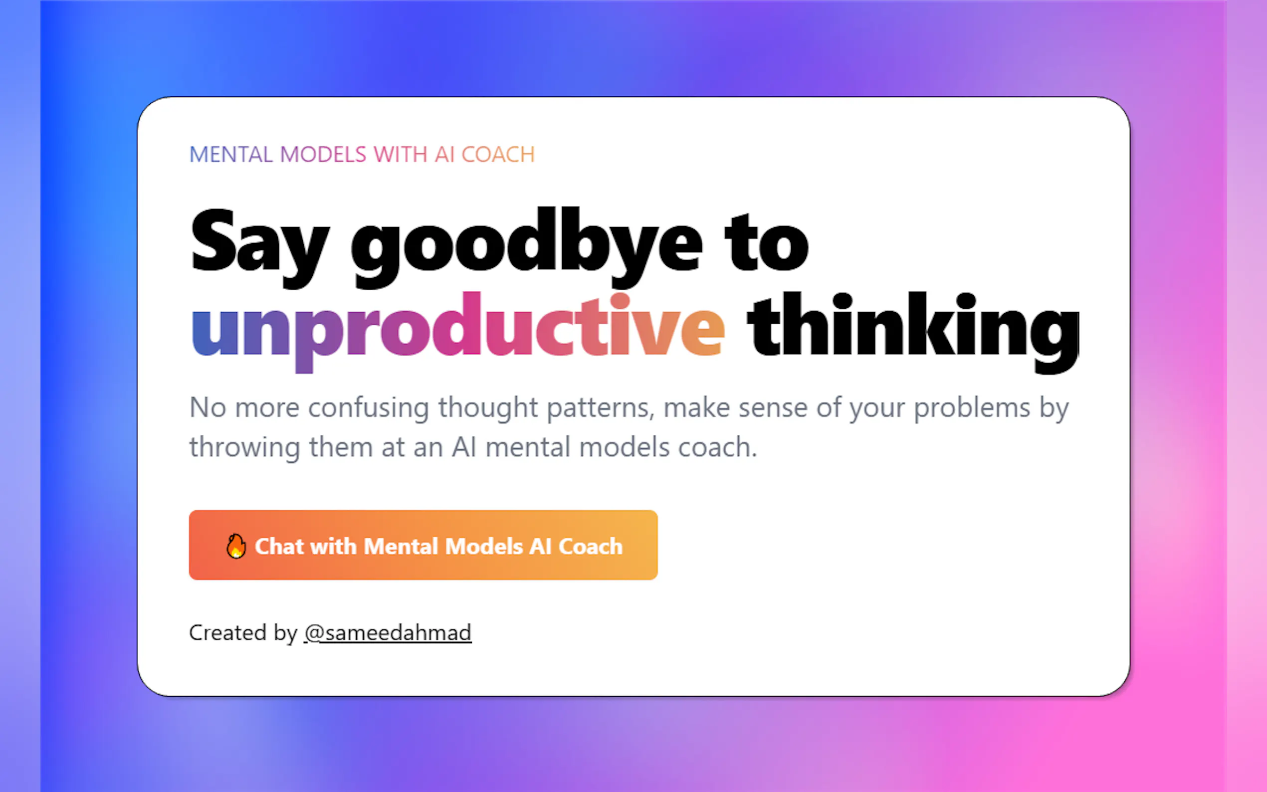 Mental Models with AI