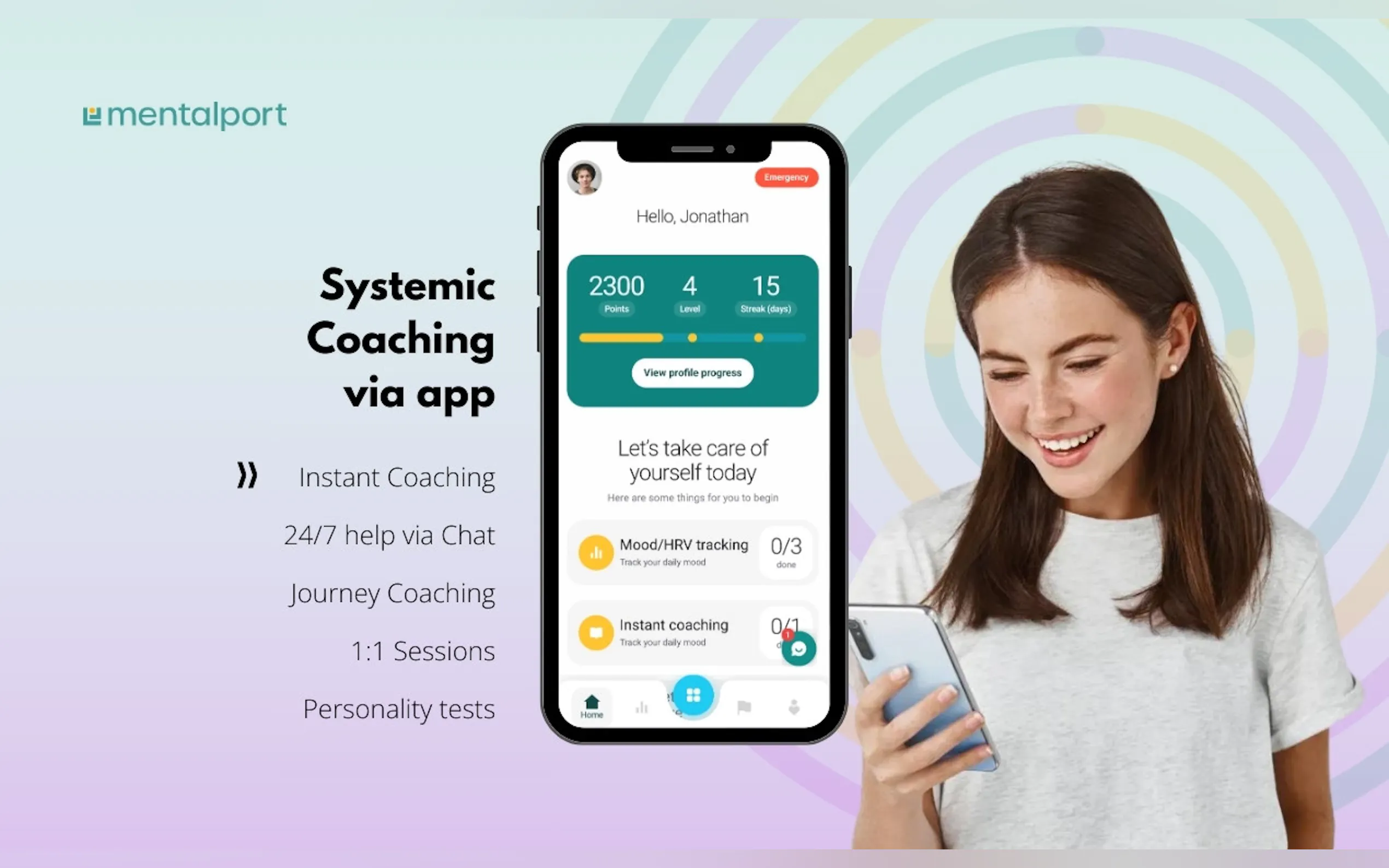 Screenshot 2 of mentalport-app: AI Mental Health Coach