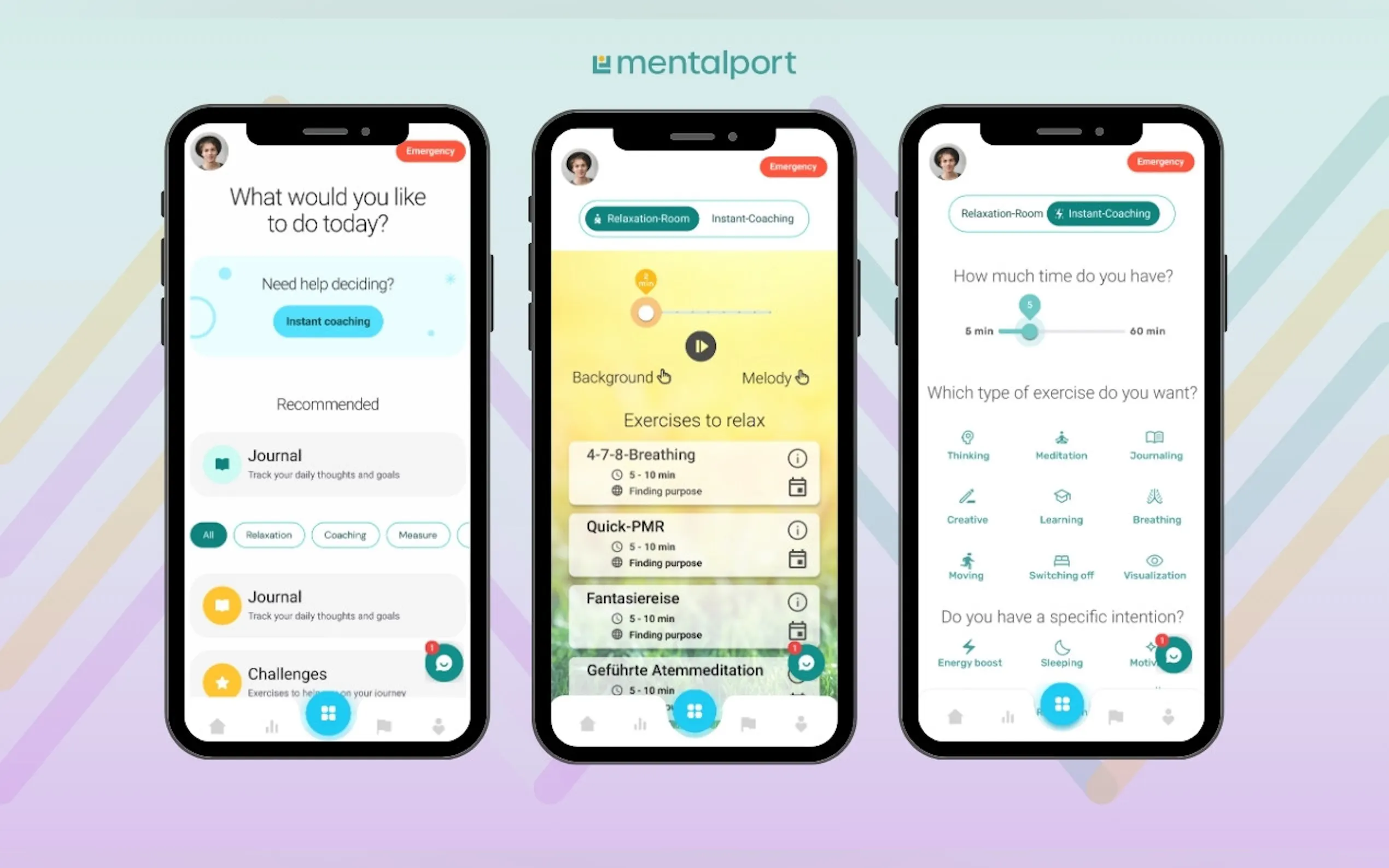 Screenshot 3 of mentalport-app: AI Mental Health Coach