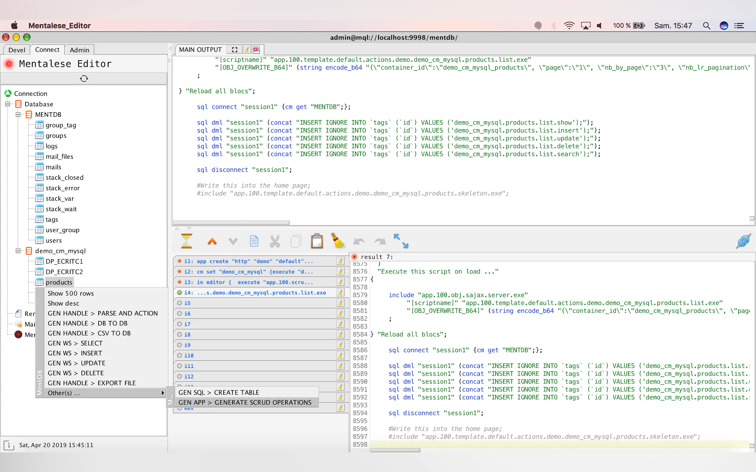 Screenshot 3 of MentDB