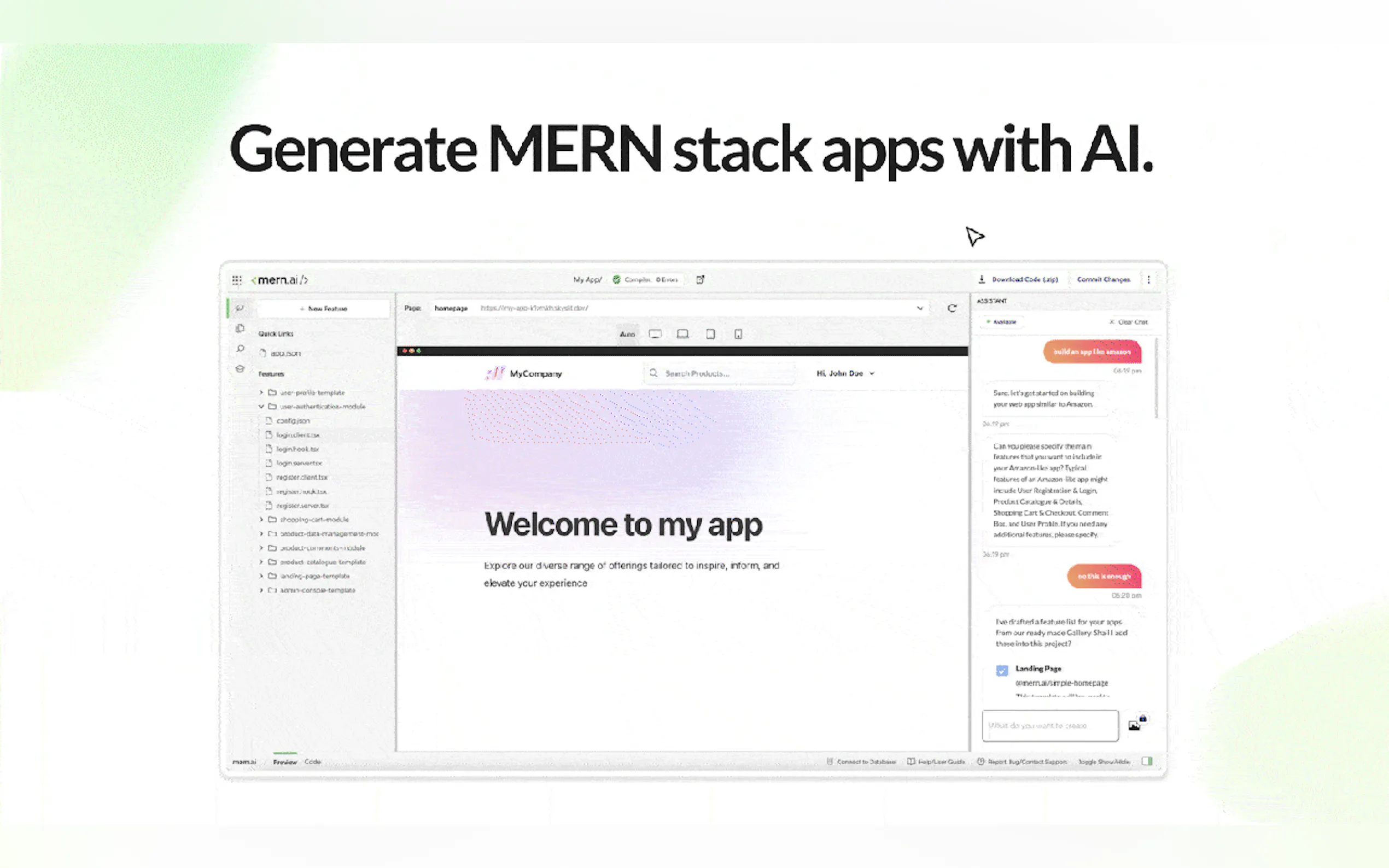 Screenshot 2 of MERN.AI 2.0
