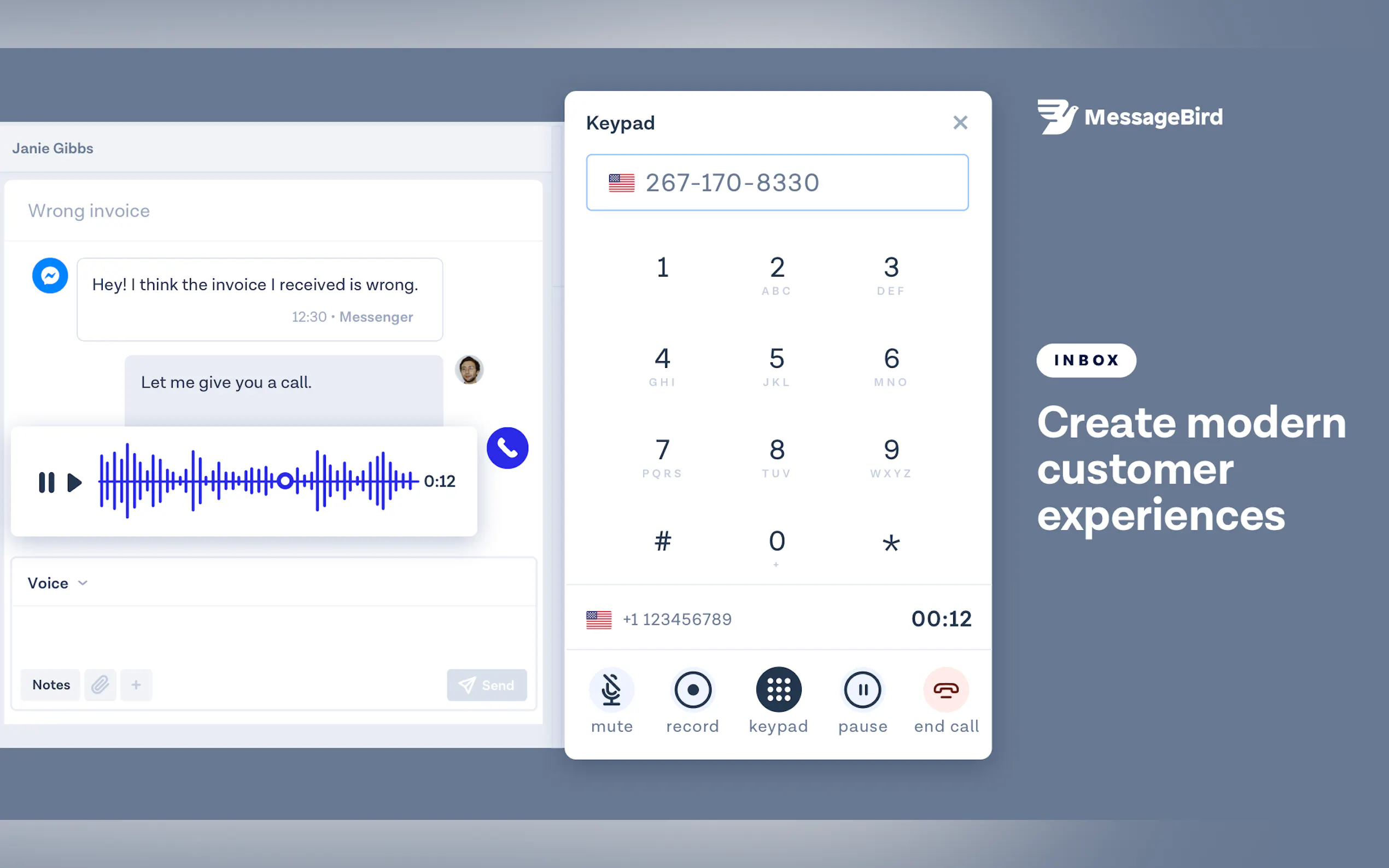 Screenshot 3 of MessageBird Chat API