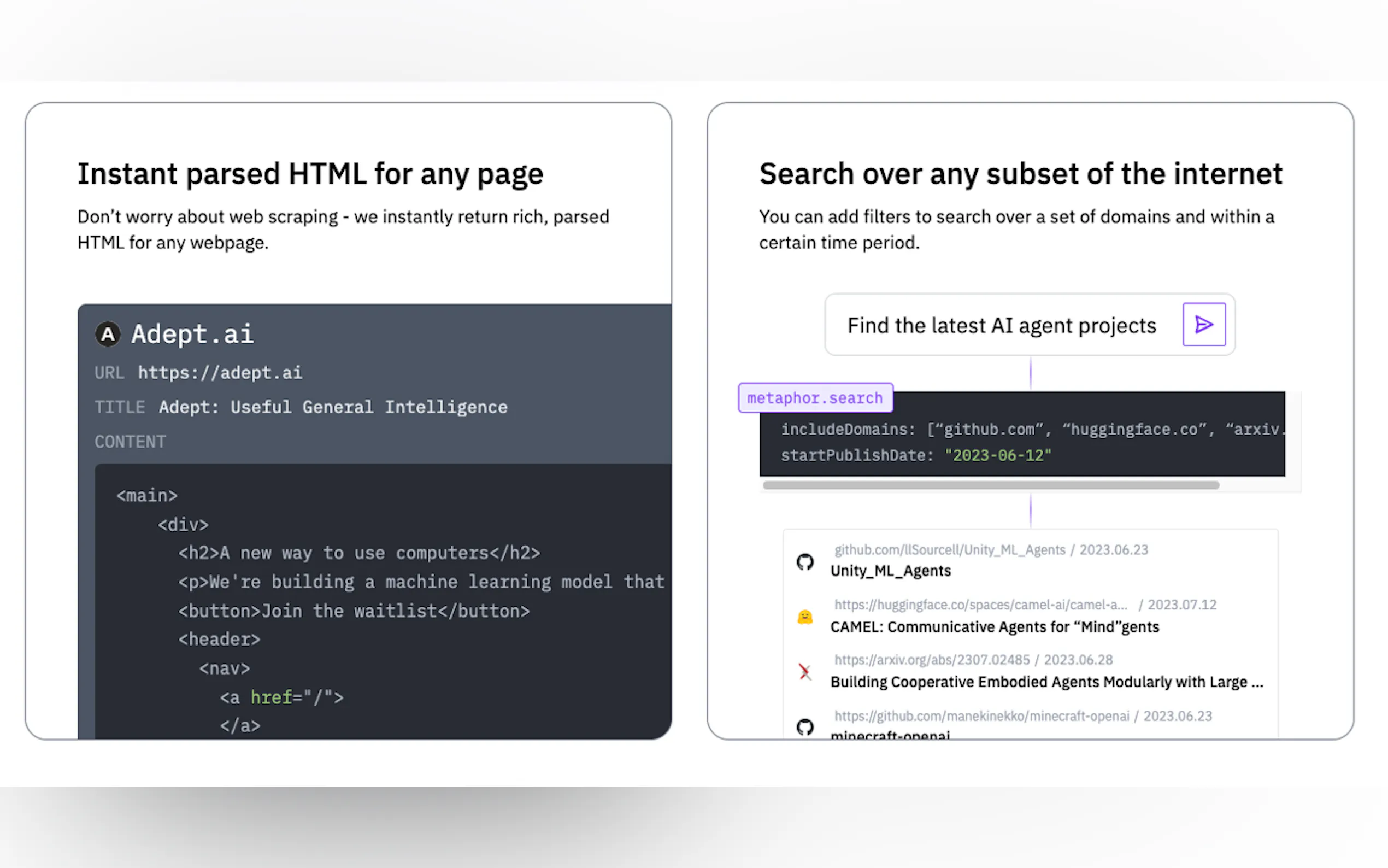 Screenshot 5 of Metaphor Search API