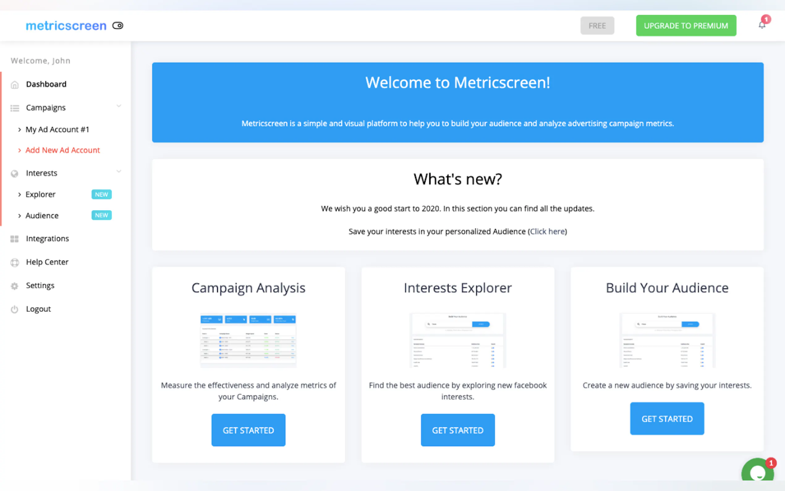 Metricscreen