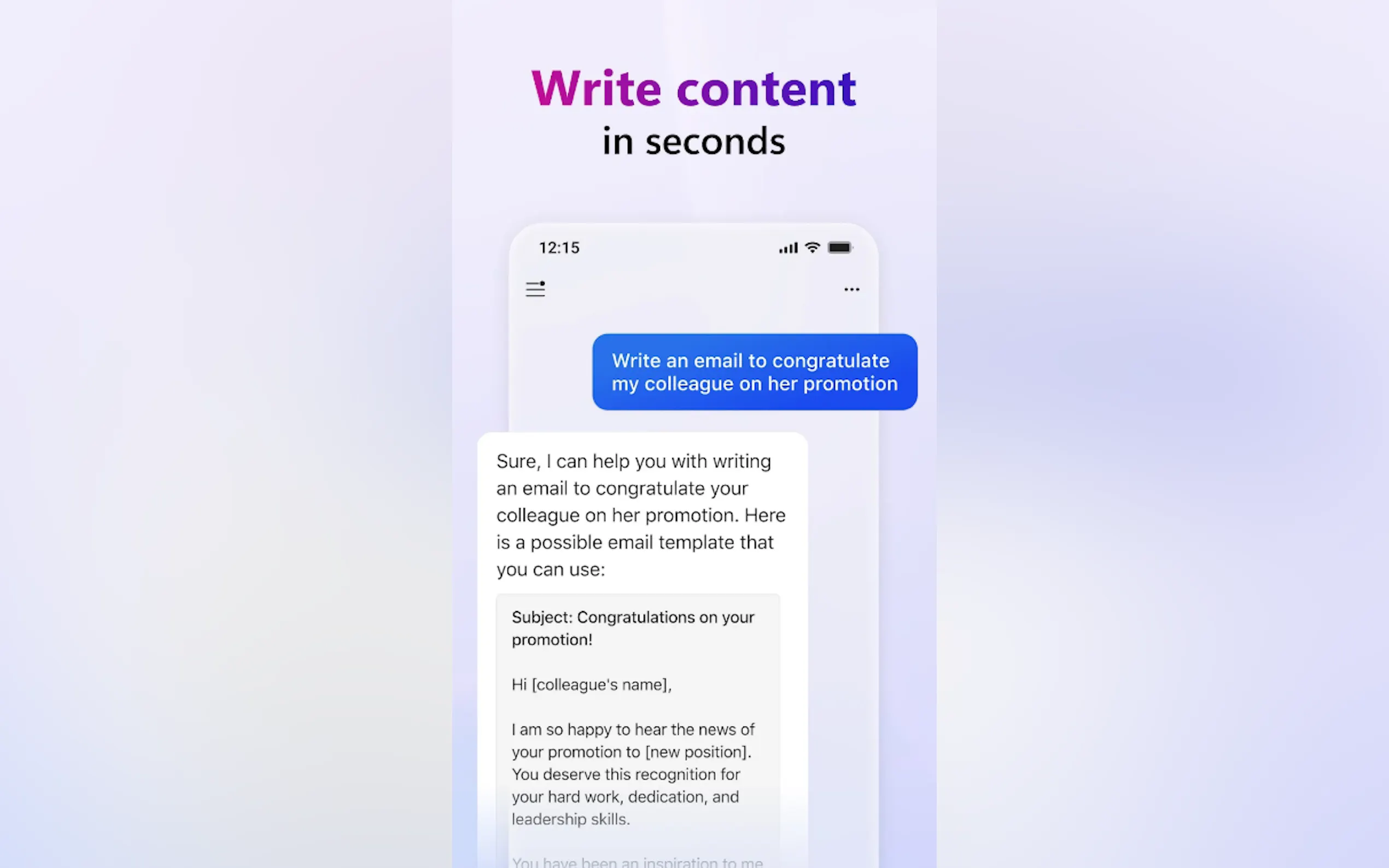 Screenshot 4 of Microsoft Copilot for Android