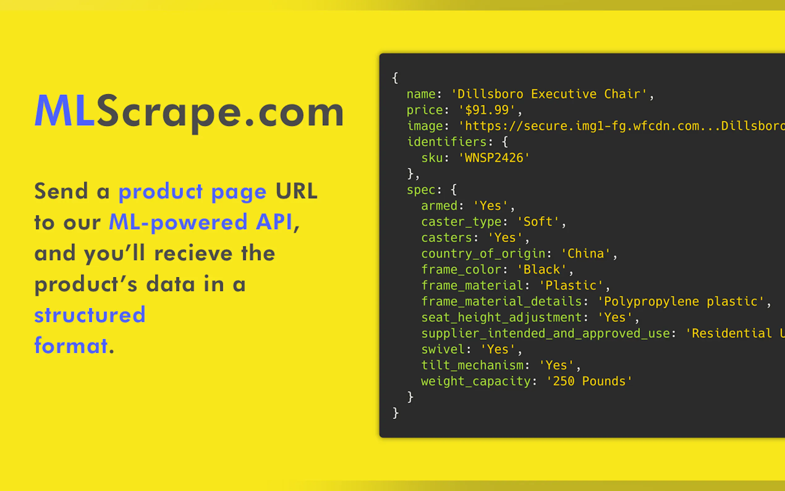 MLScrape API