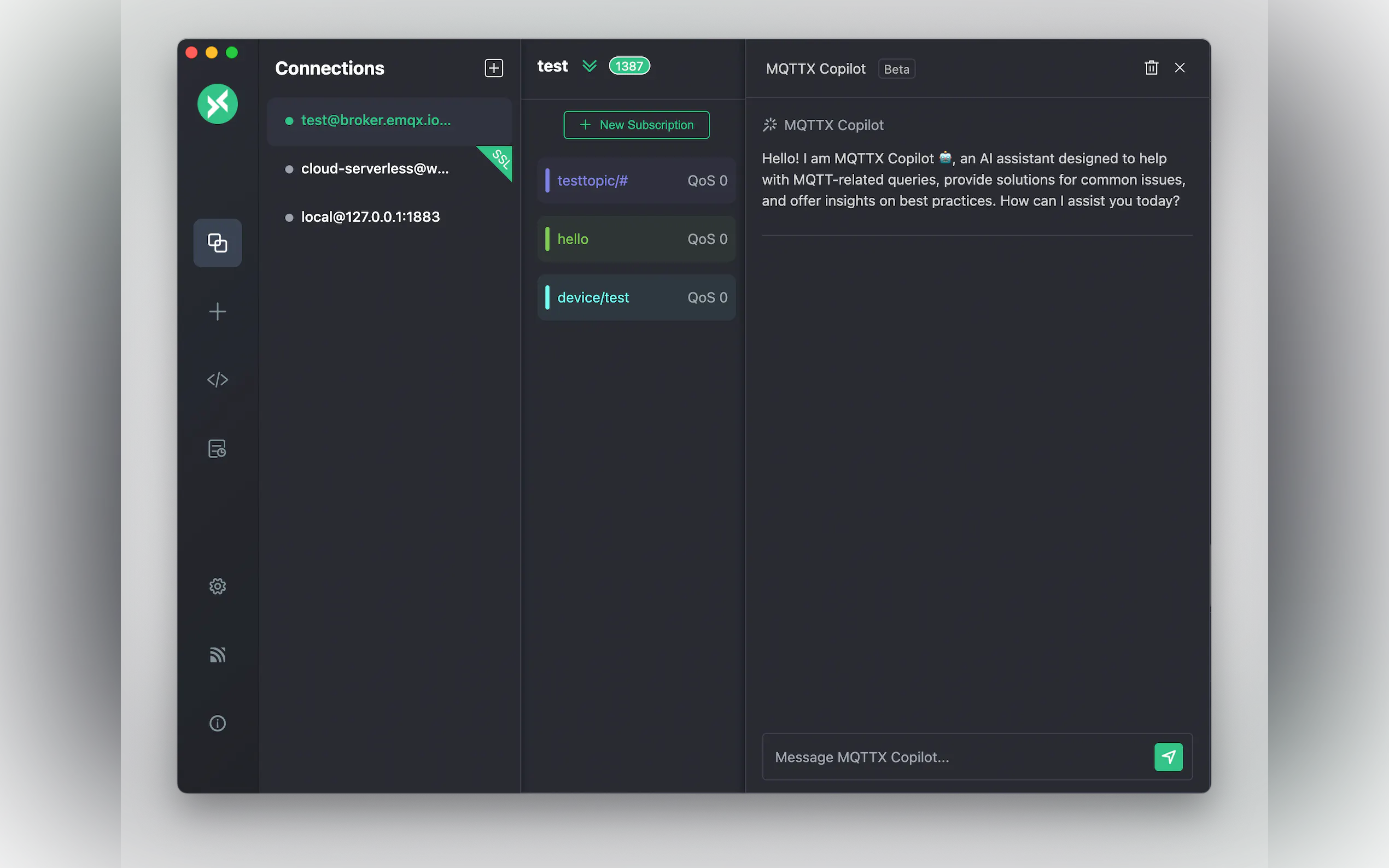 MQTTX - the MQTT AI Copilot