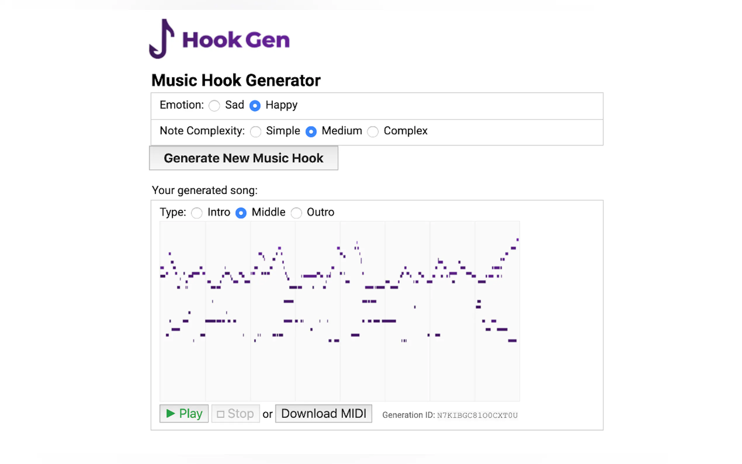 Music Hook Generator 🎵