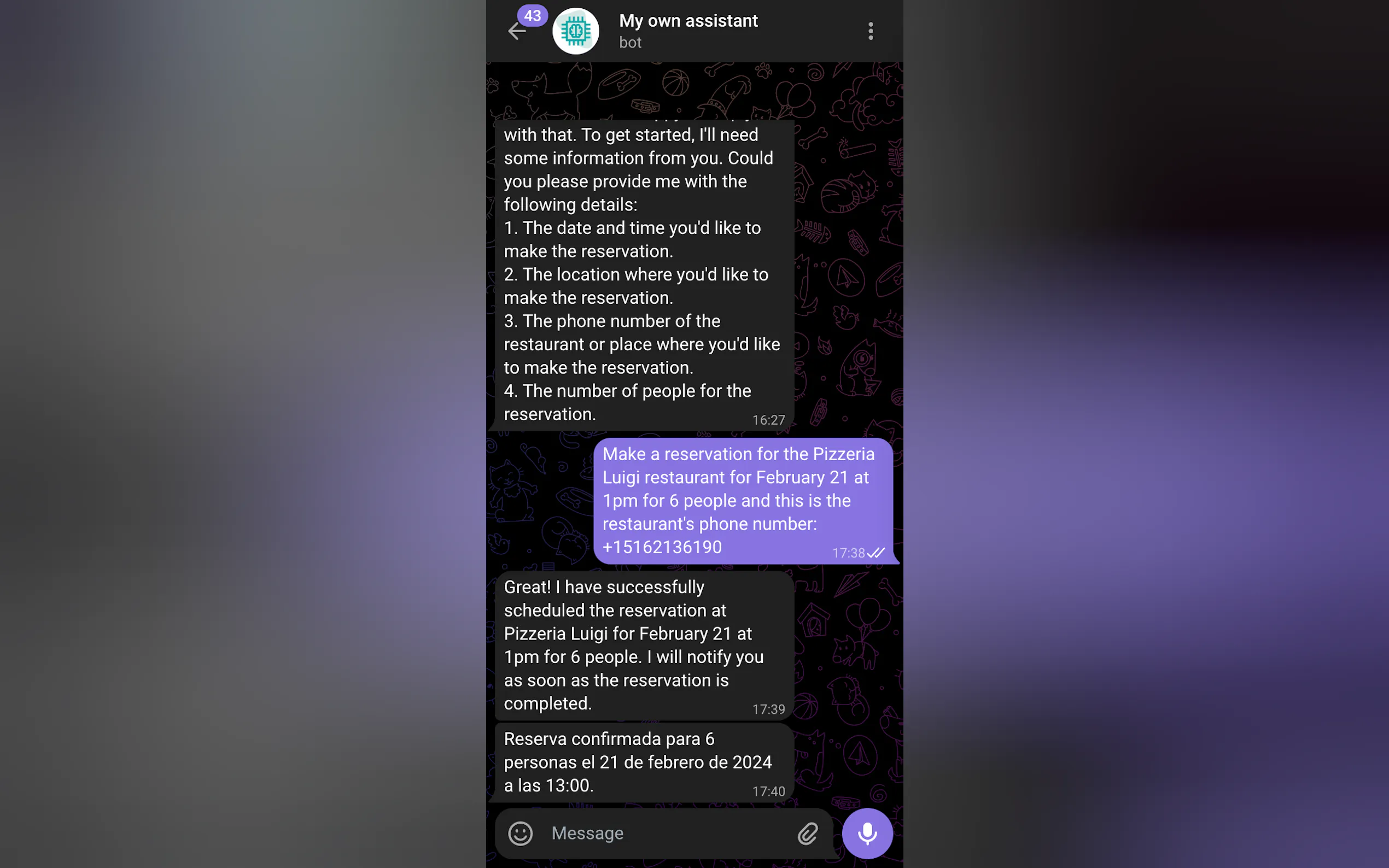 Screenshot 2 of My own assistant