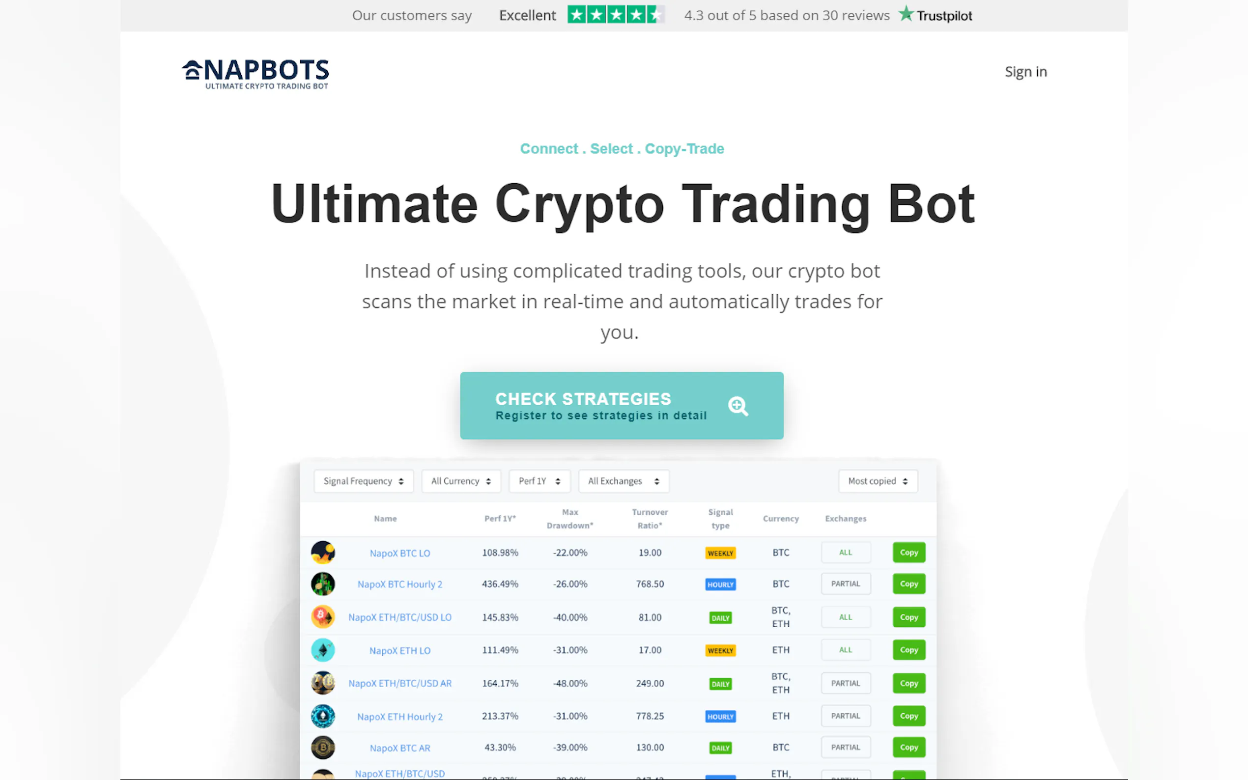 Screenshot 3 of NapBots - Ultimate Crypto Trading Bot