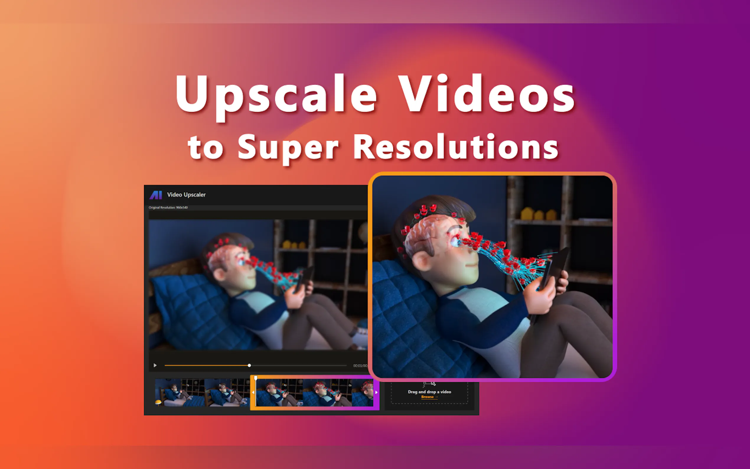 Screenshot 2 of Nero AI Video Upscaler