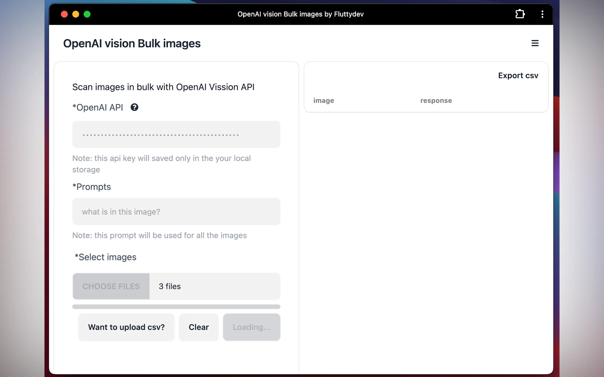 Screenshot 6 of OpenAI vision Bulk images