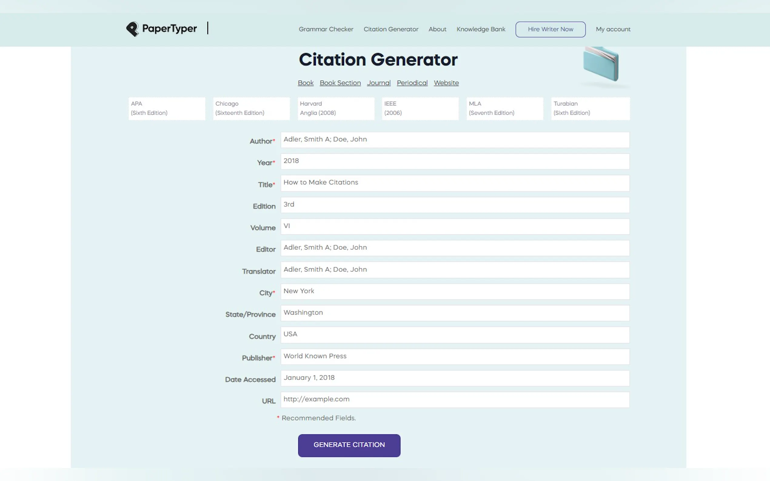Screenshot 4 of PaperTyper.net