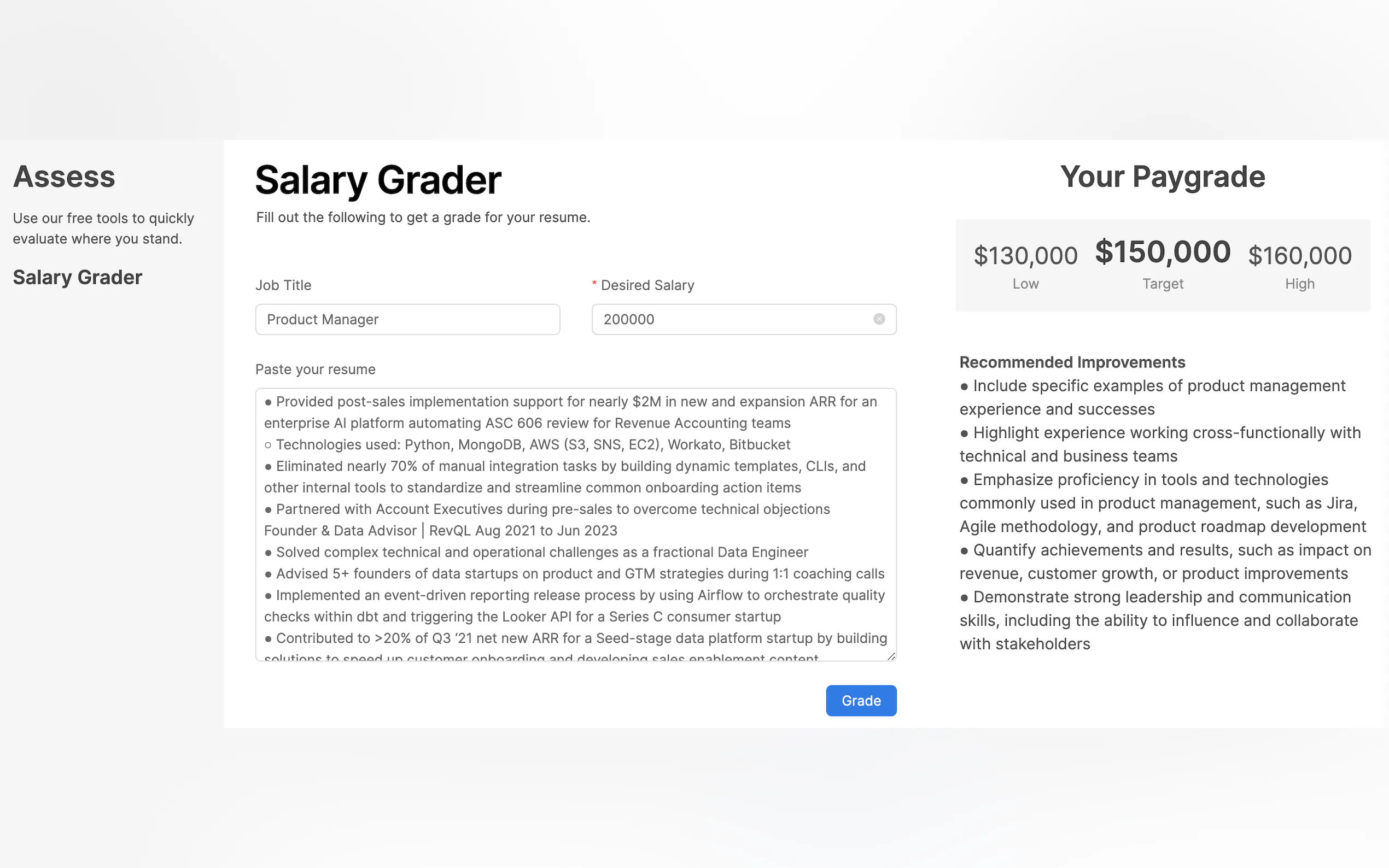 Screenshot 2 of Paygrade Assess