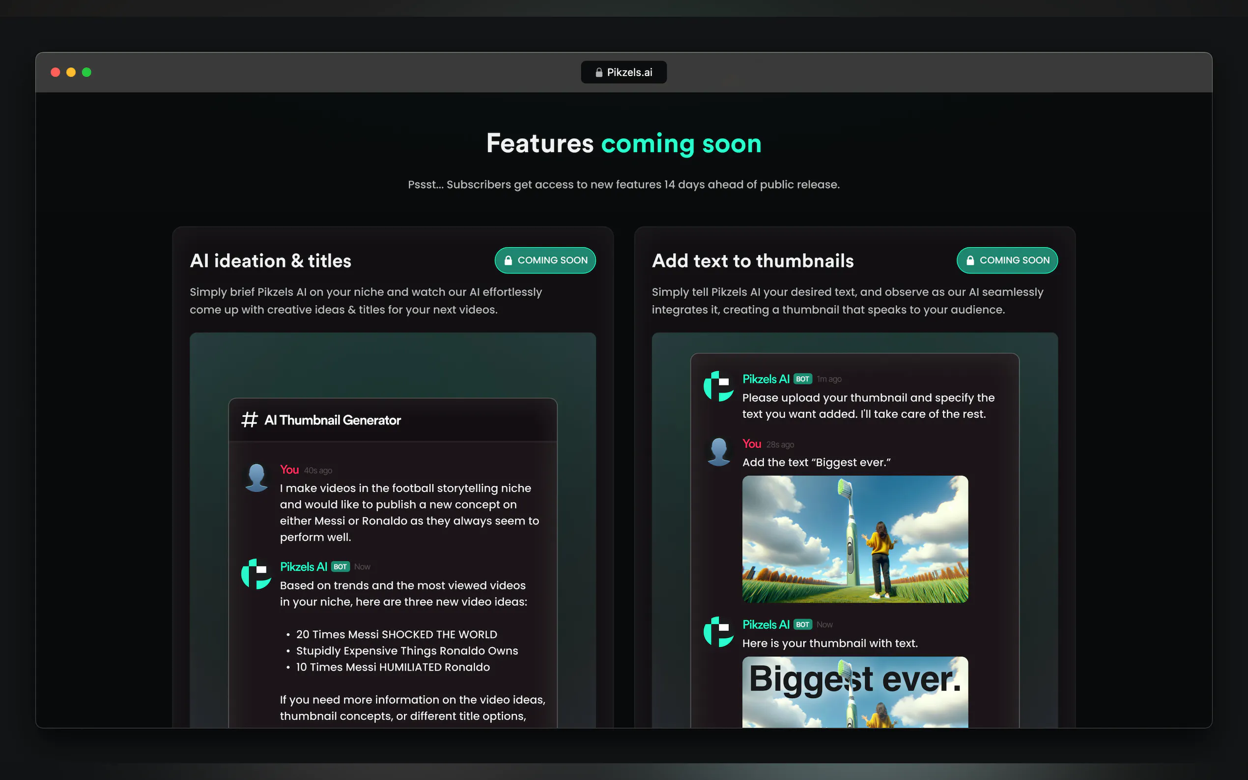 Screenshot 4 of Pikzels AI