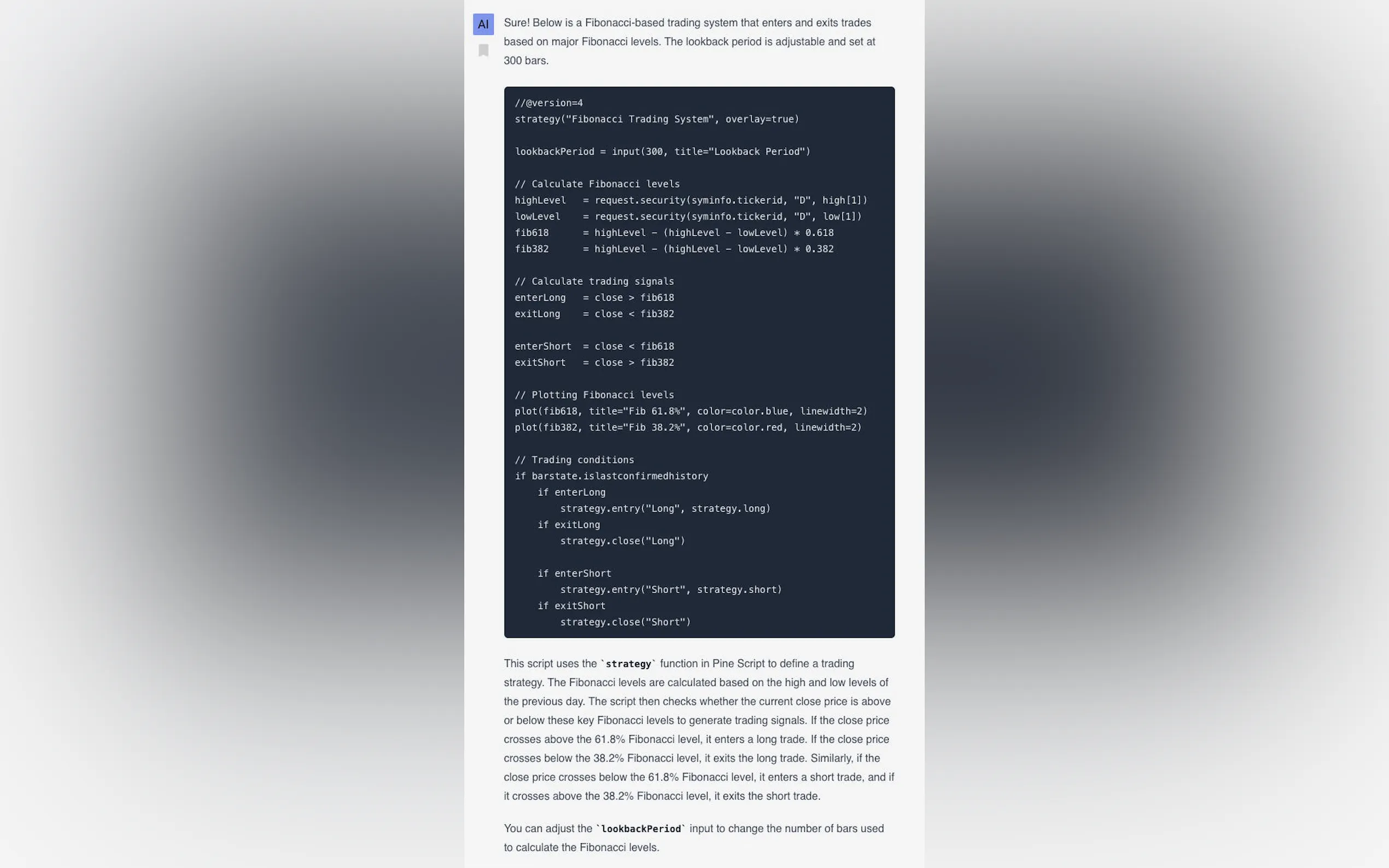 Screenshot 3 of Pine Script Wizard AI