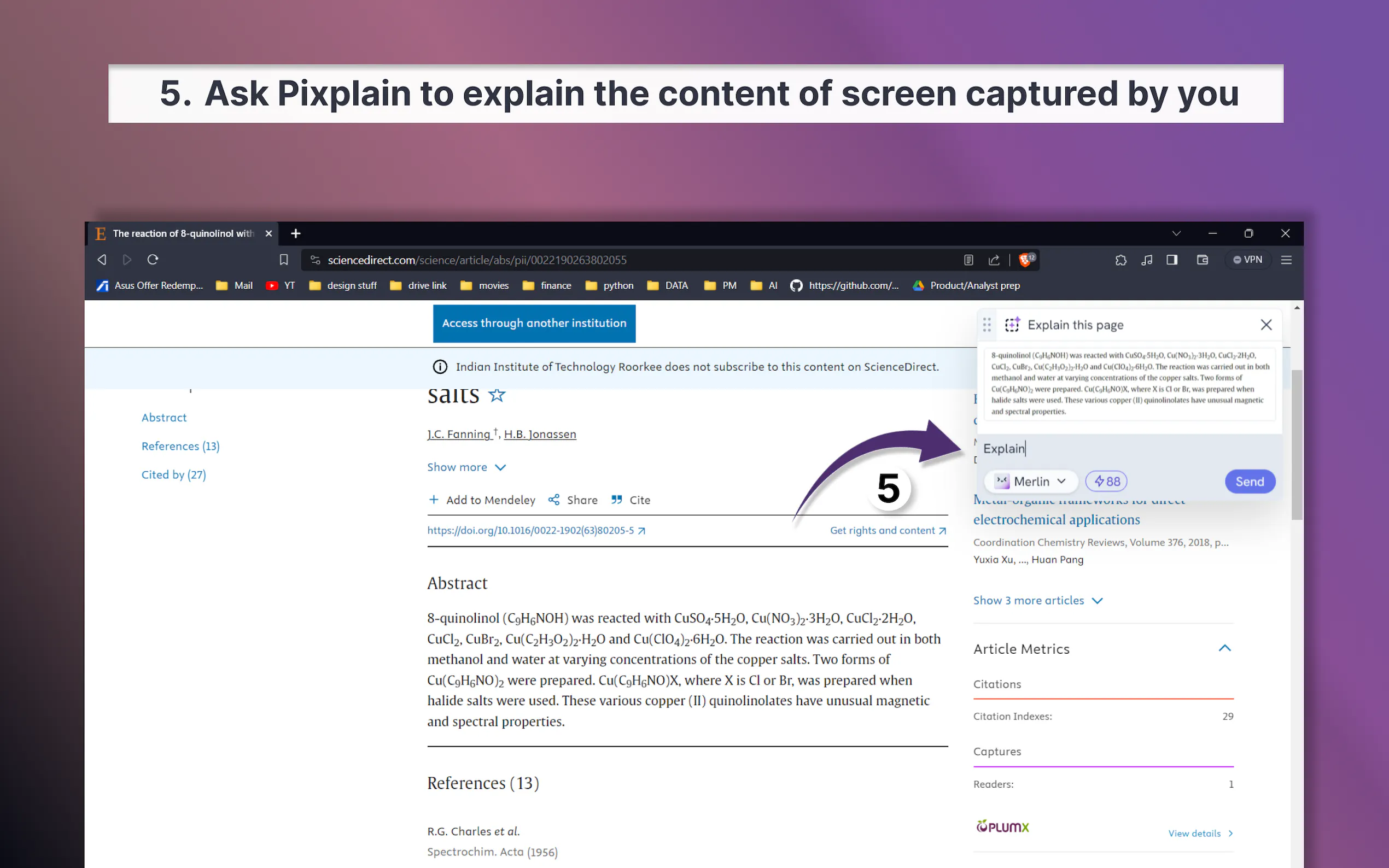 Screenshot 7 of Pixplain by Merlin AI