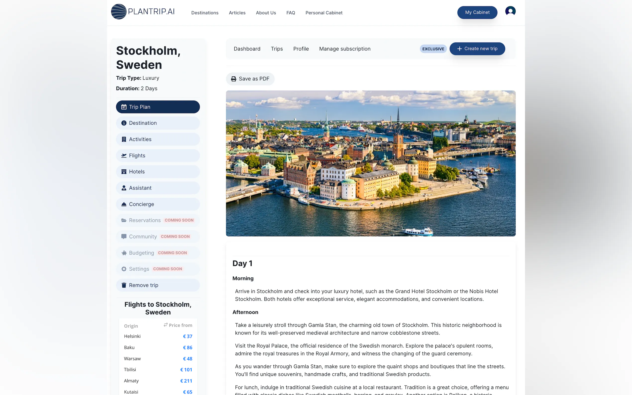 Screenshot 3 of PlanTrip.AI