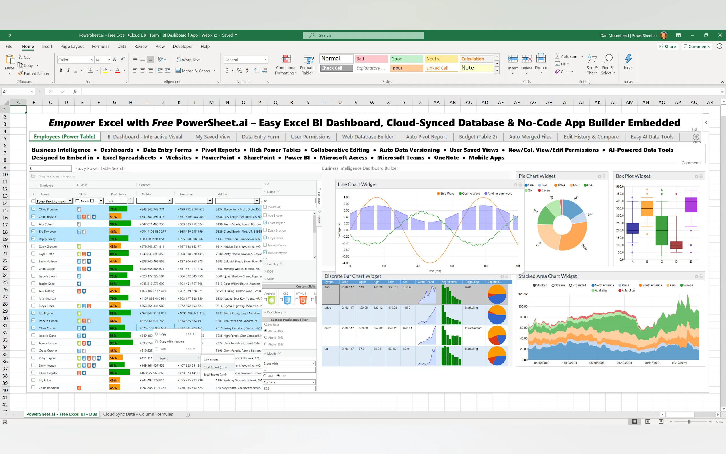 Screenshot 2 of PowerSheet.ai Free No-Code Collab & Apps