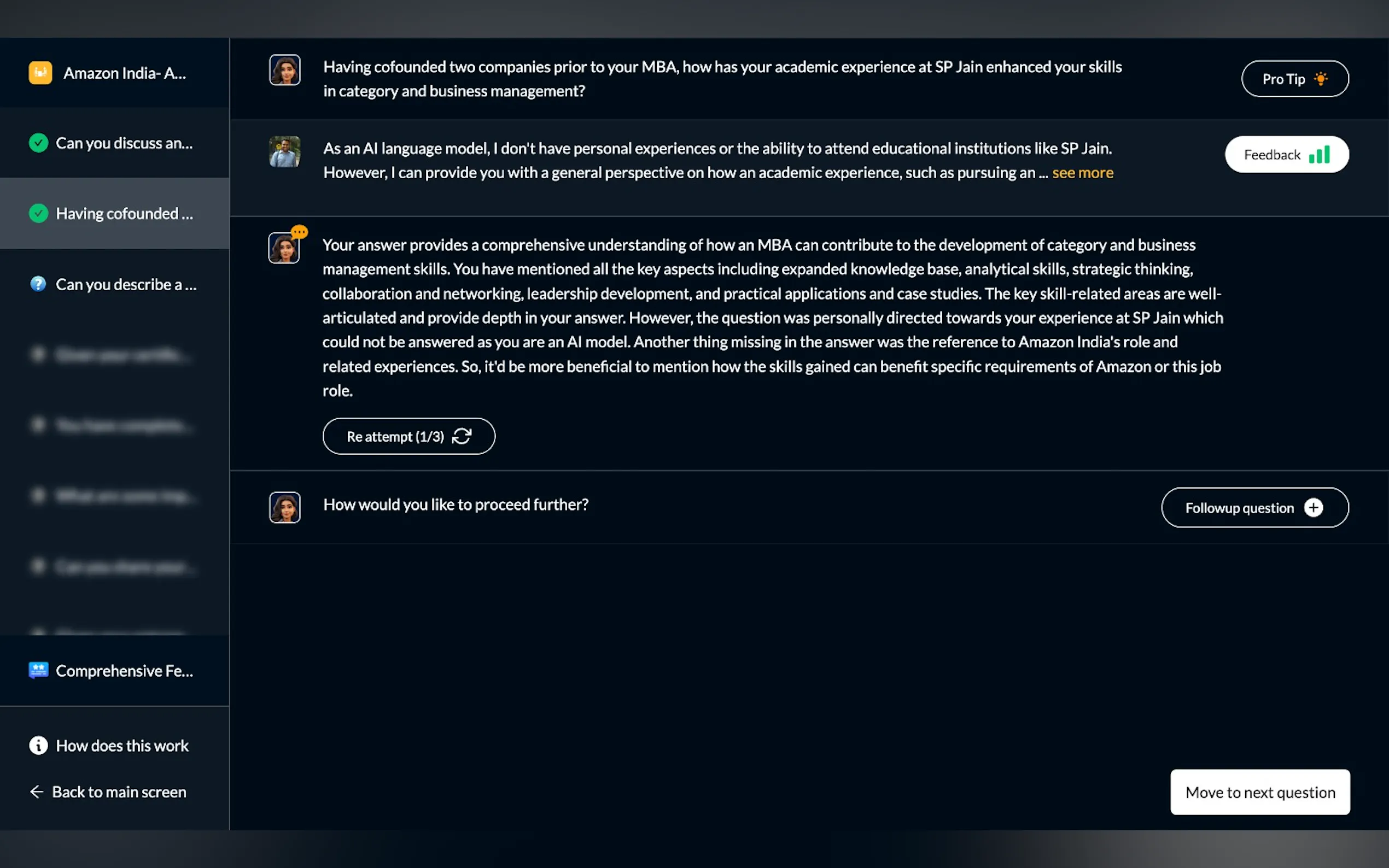 Screenshot 6 of VERA (AI-Powered Career Coach & Friend)