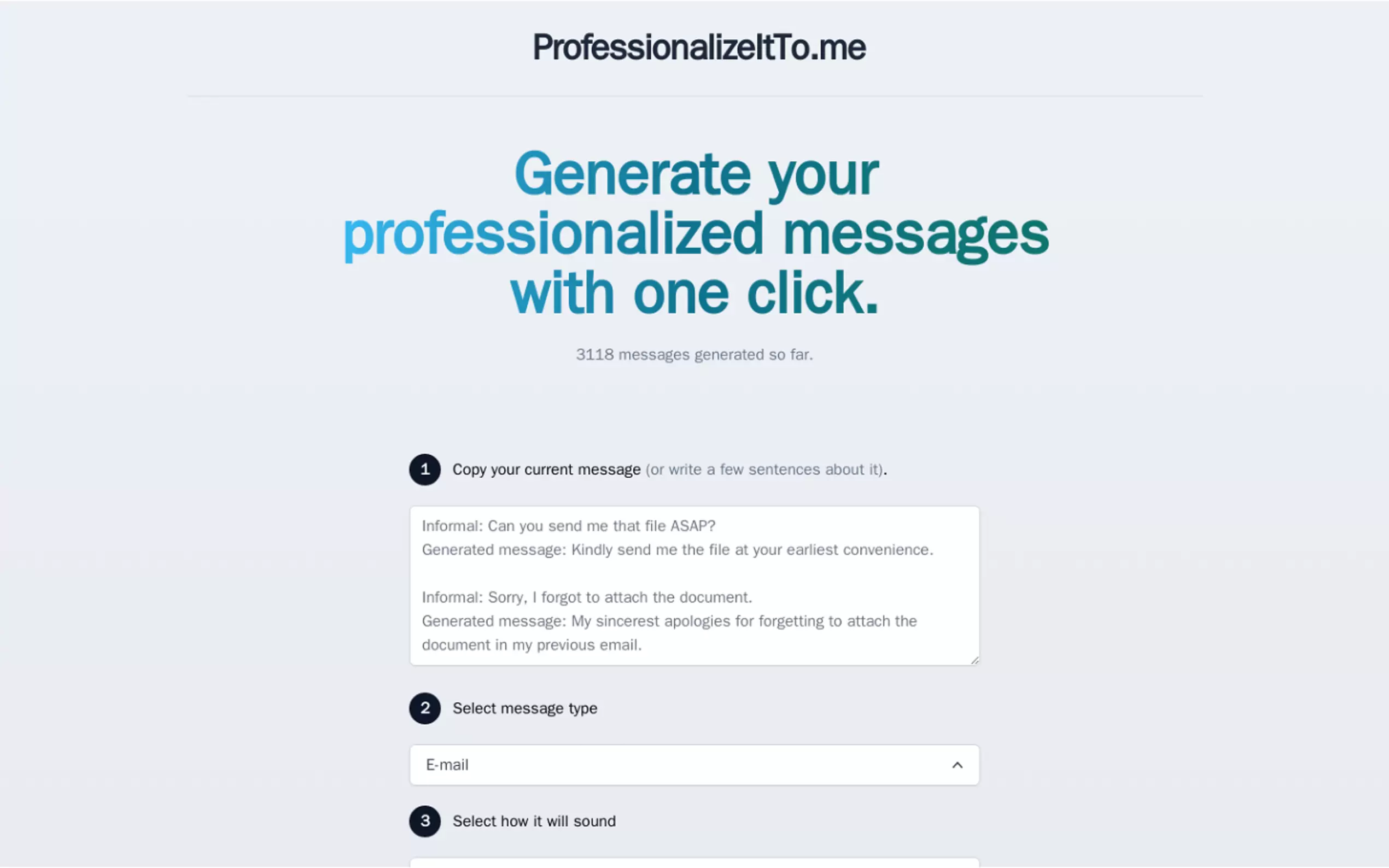 Professionalize It To Me