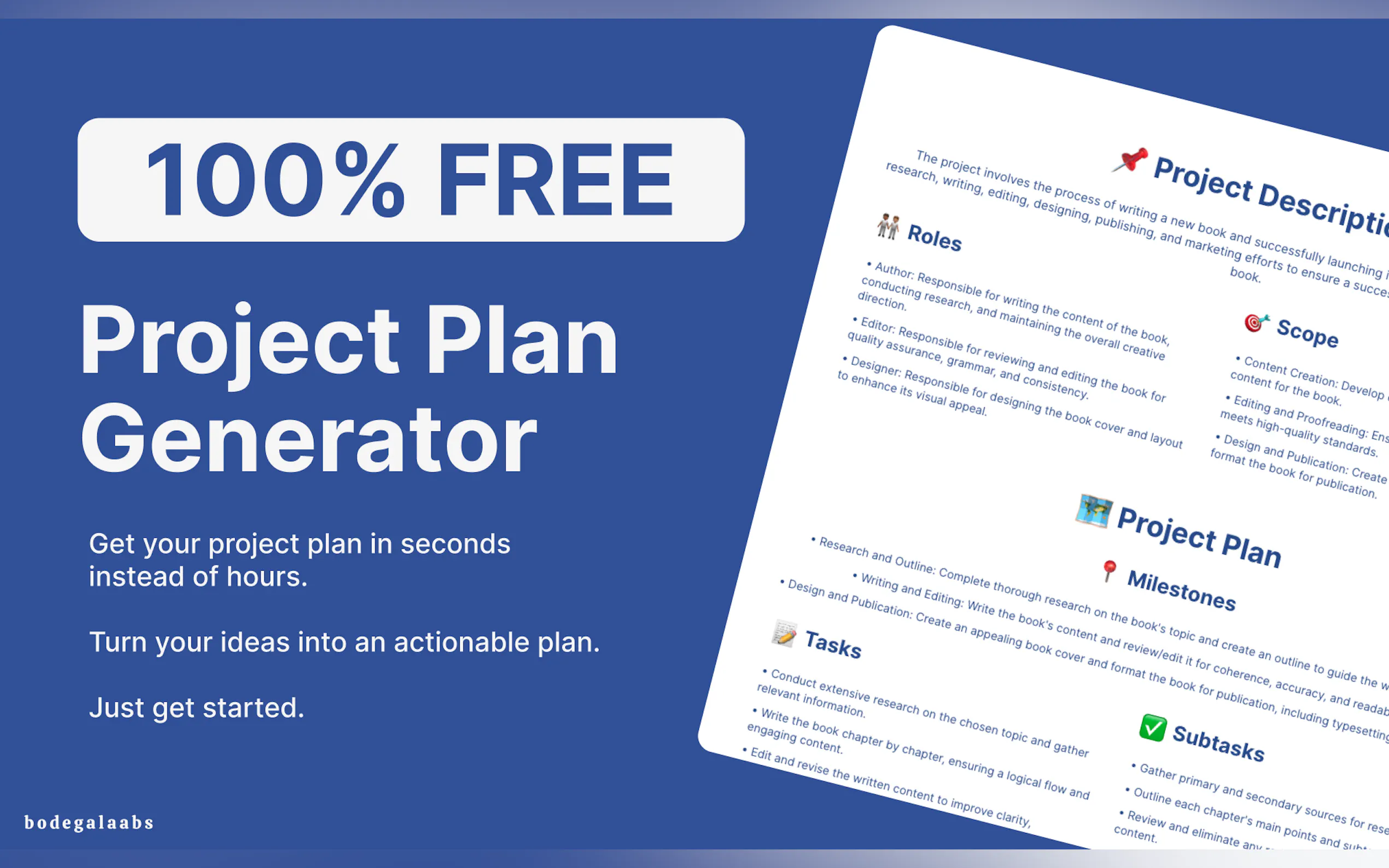 Project Plan Generator