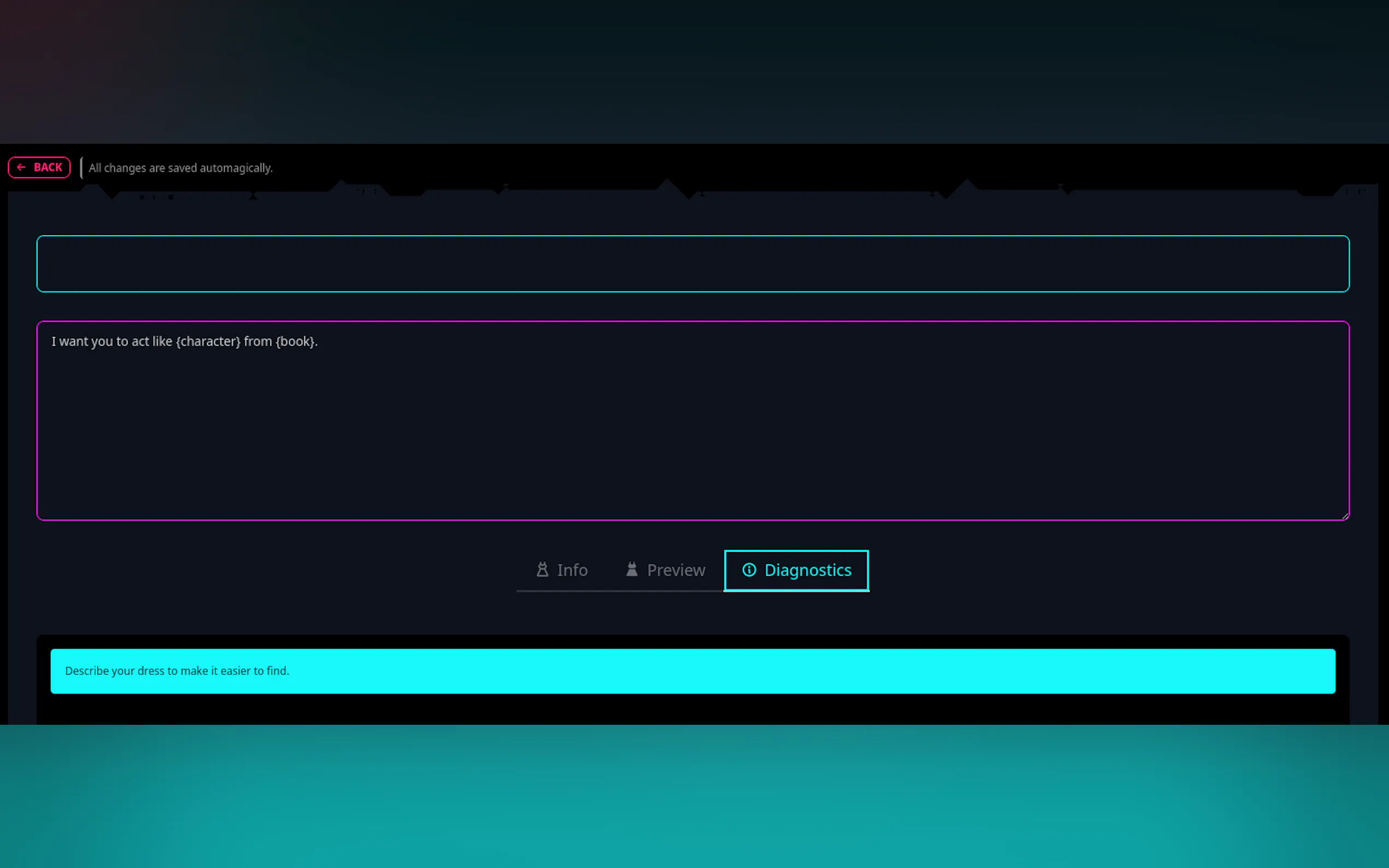 Screenshot 3 of Prompt Dress